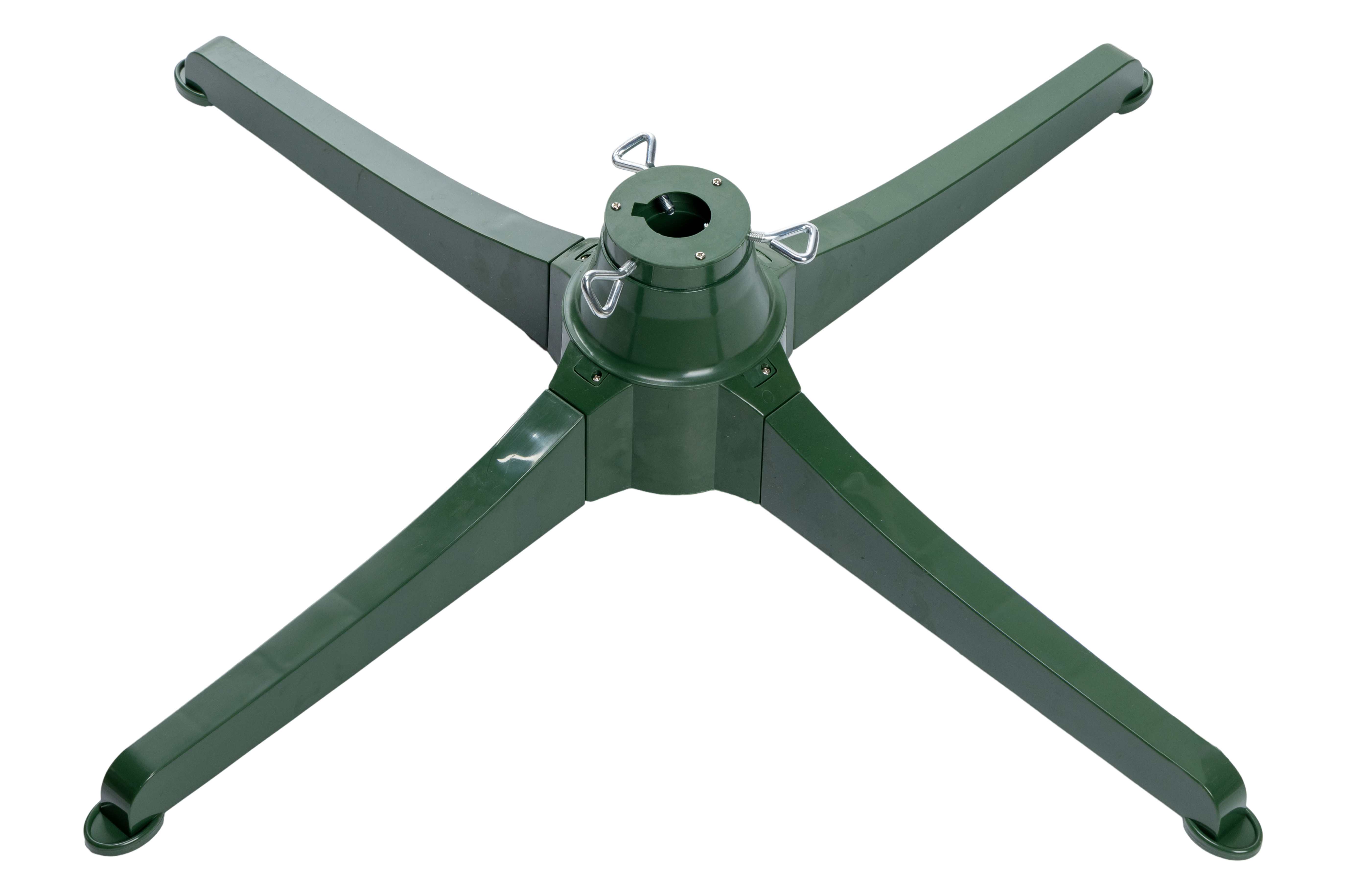 Cosy@Home Kerstboomvoet 2 Way Turning - Groen - met Schroeven - 80x80x17.5 cm - max. Boomhoogte 250cm