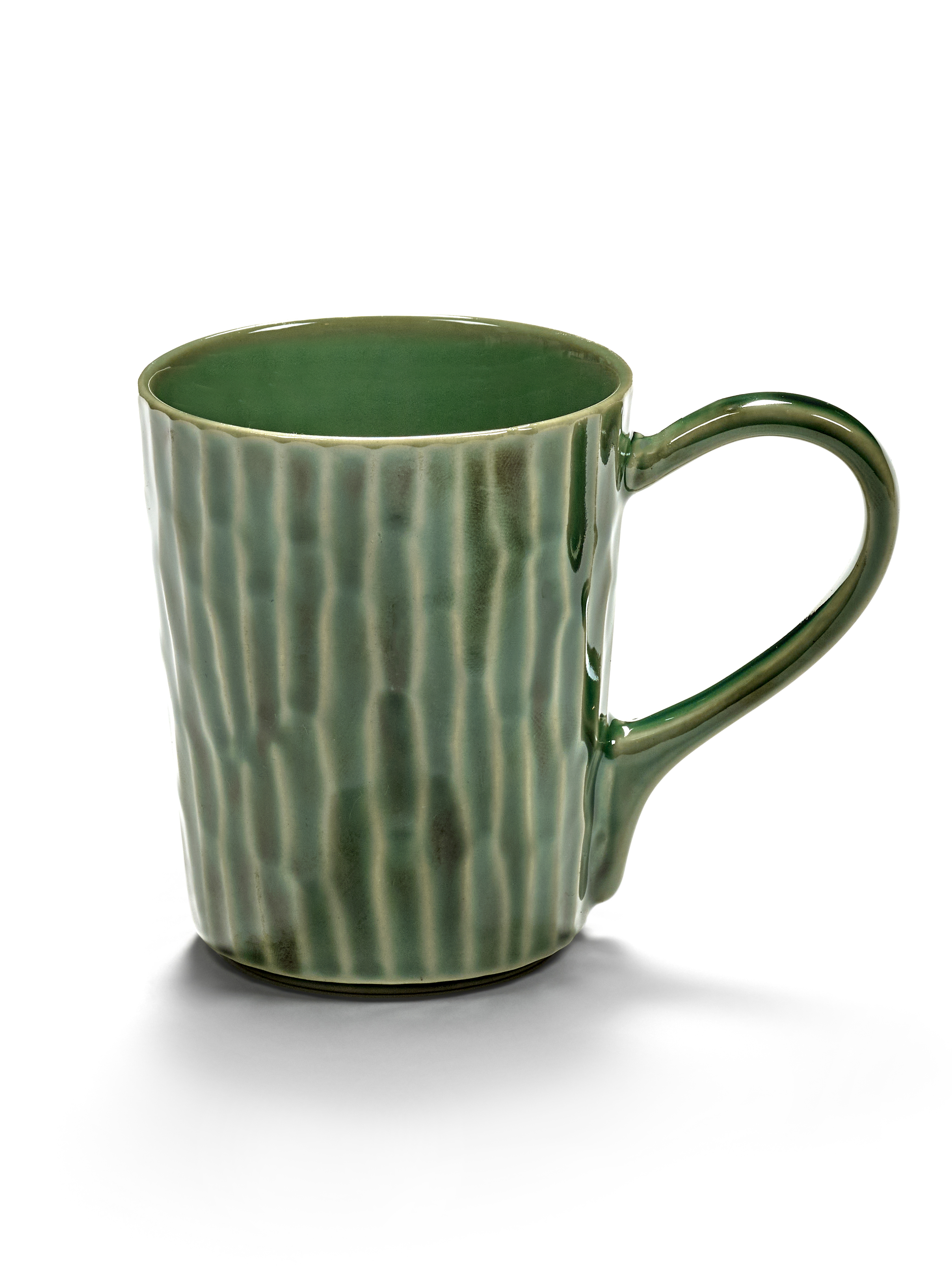 Serax Mok/Theetas Green Verde Lanza 13.5x8.5x10 cm - Aardewerk - by Pascale Naessens