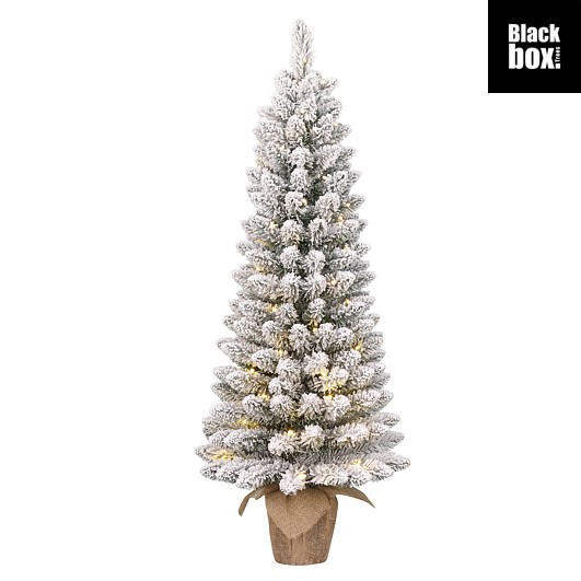Kerstboom Mini Gerlos LED Groen Frosted 90x41 cm- 108 Tips - 40 Lights- Jute Zak - PVC