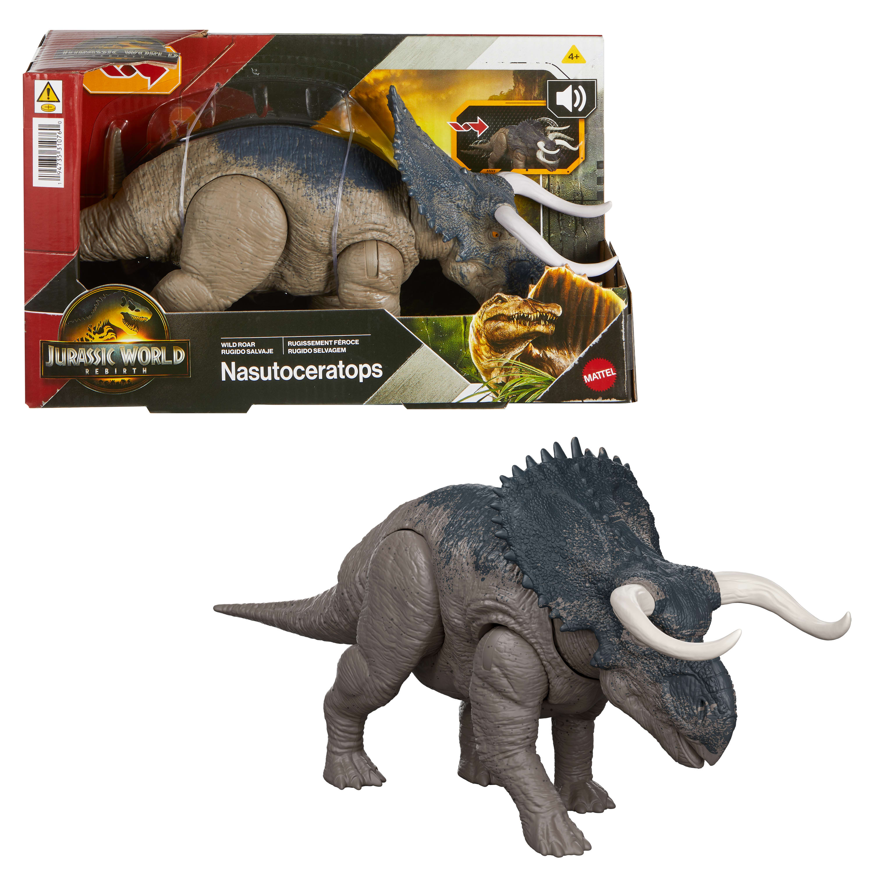 Jurassic World Rebirth Wild Roar Nasutoceratops