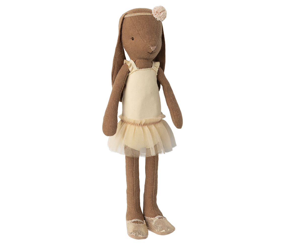 Maileg Bunny Size 2 Chocolate Brown Balletpakje en Rok Cream