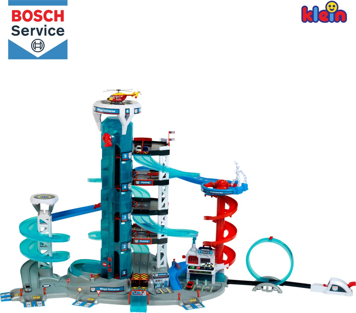 Bosch Car Service Mega Universe - Reuze Parkeergarage met 5 Verdiepingen, 98 cm