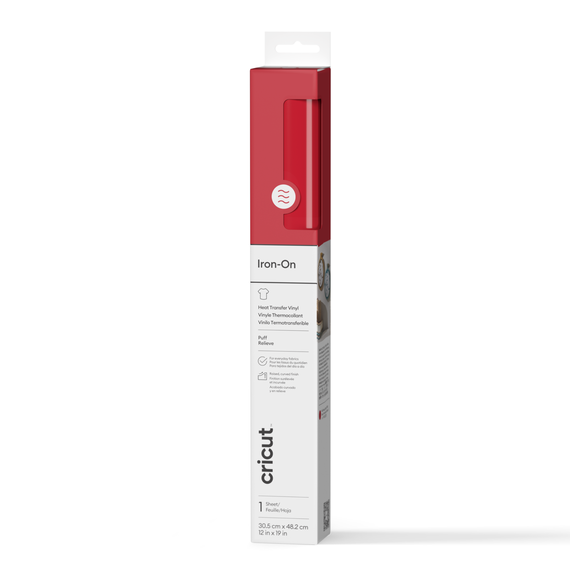 Cricut Puff Iron-On Rood 30.5x48.3 cm