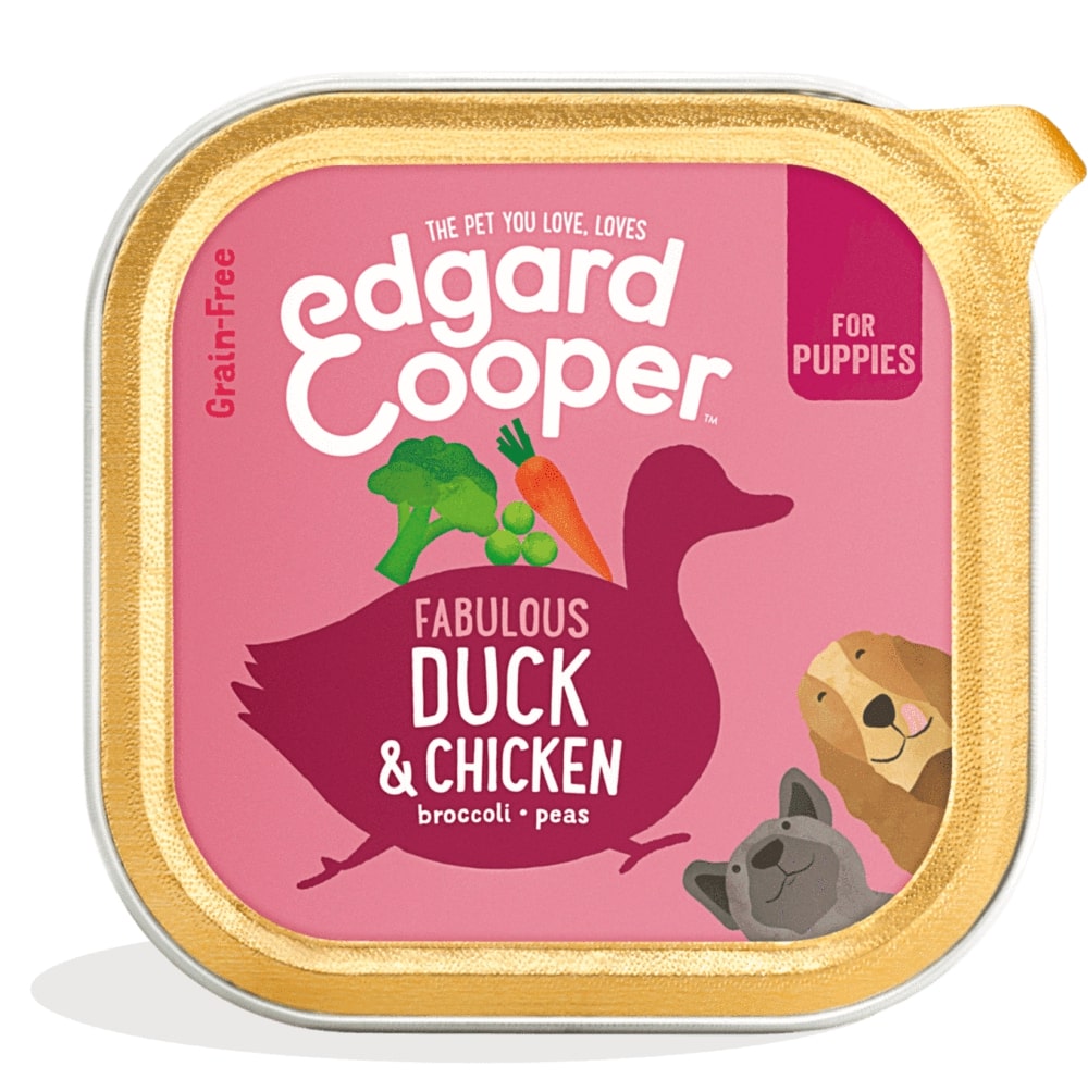 Edgard & Cooper Vlootje 300 g Eend en Kip met Broccoli en Wortel