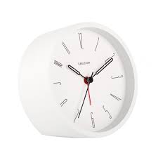 Karlsson Alarmklok Belle Numbers 11cm White - Analoog
