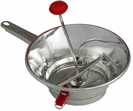 Guillouard Passe-vite 24cm met 3 Inzetten - RVS - met Handvat