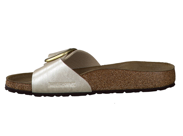 Birkenstock Slipper Dames Madrid Buckle Graceful Pearl White - Maat 36