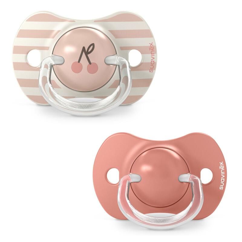 Suavinex Fopspeen SX Pro Birdies Silicone Symmetrisch Rose +18 maand - 2 stuks