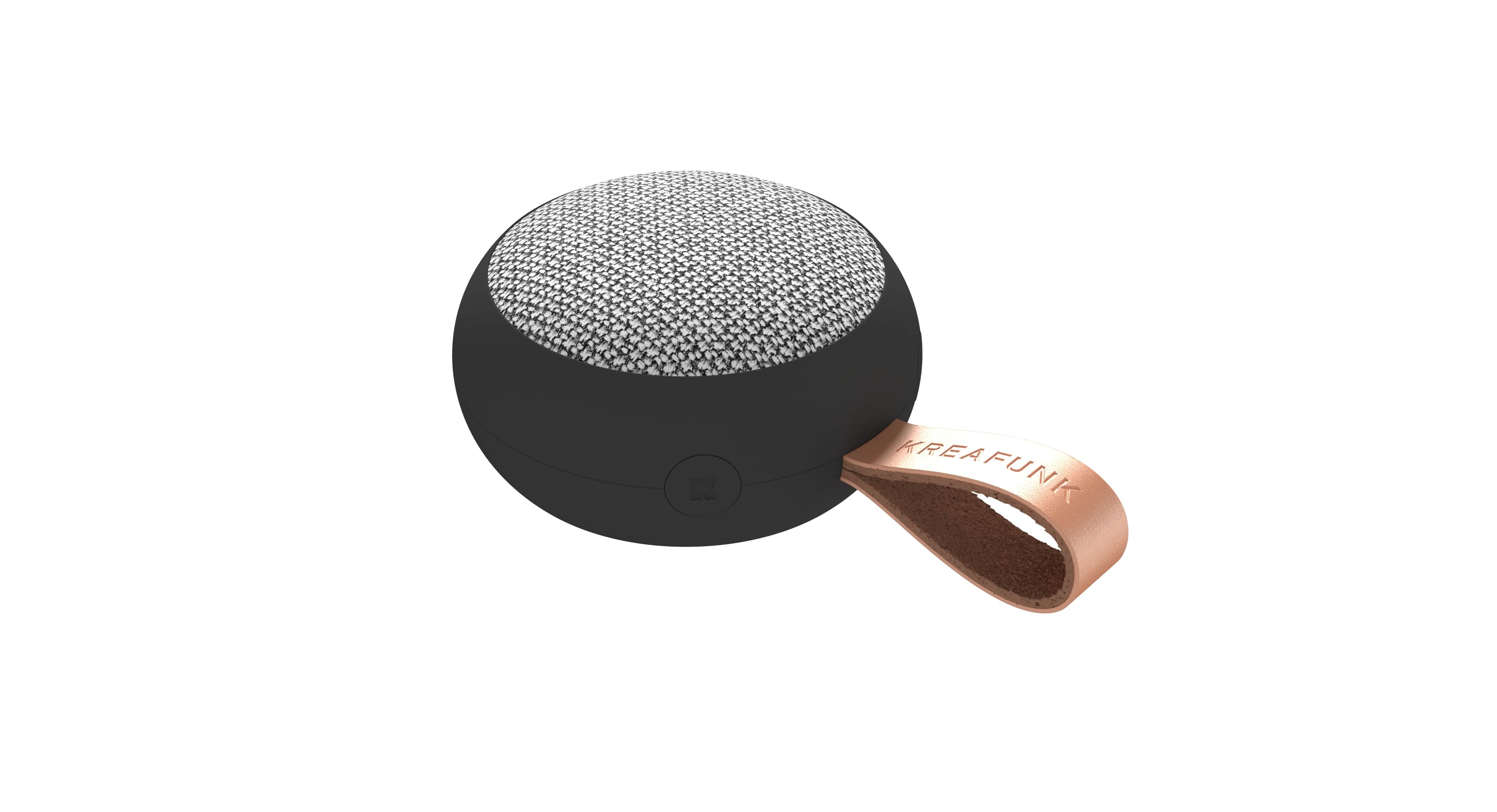 Kreafunk Bluetooth Speaker aGo II Fabric 6W - Black - 8x3.6 cm