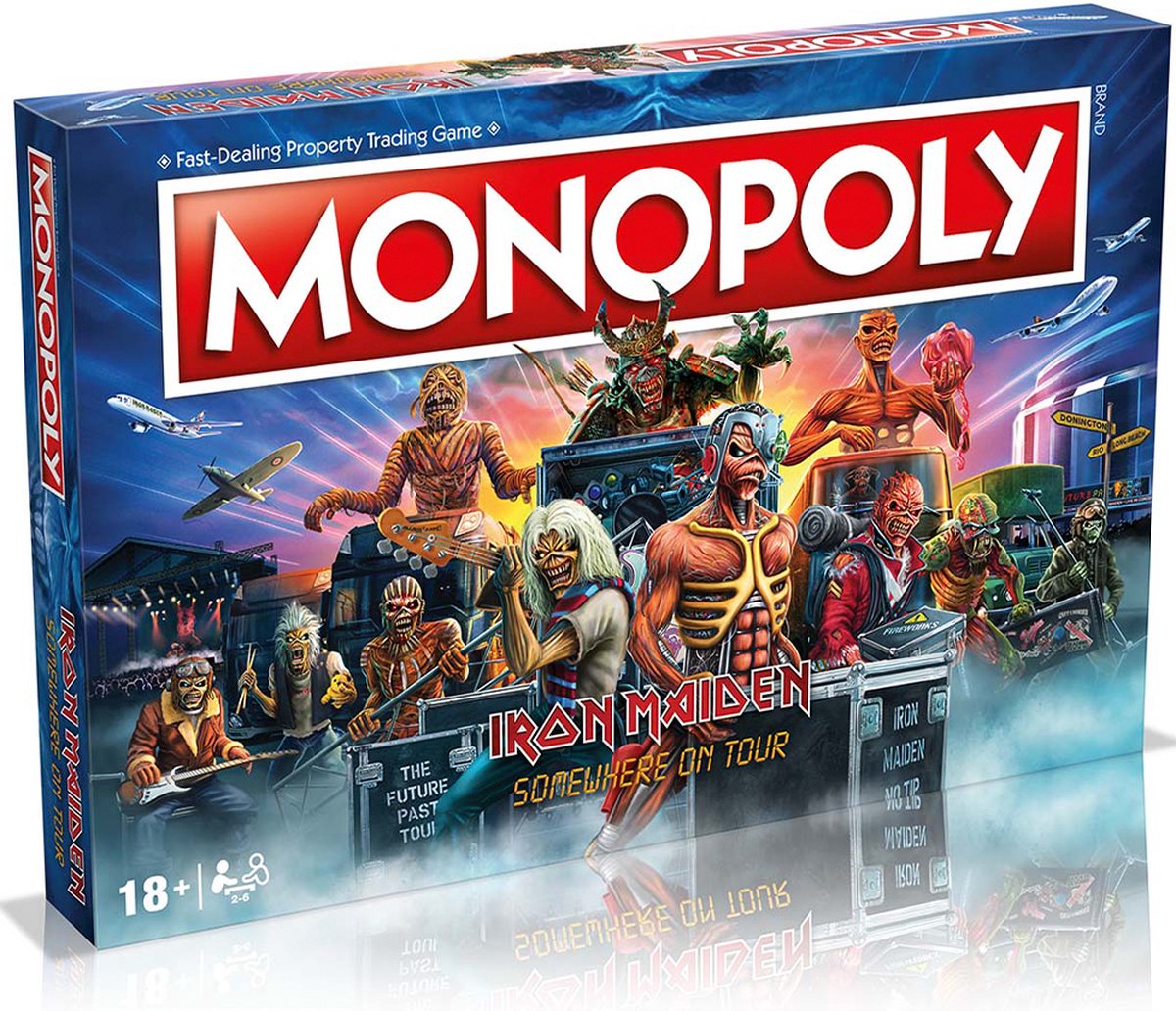 Iron Maiden Monopoly - Somewhere On Tour, 50 Yrs of Heavy Metal History