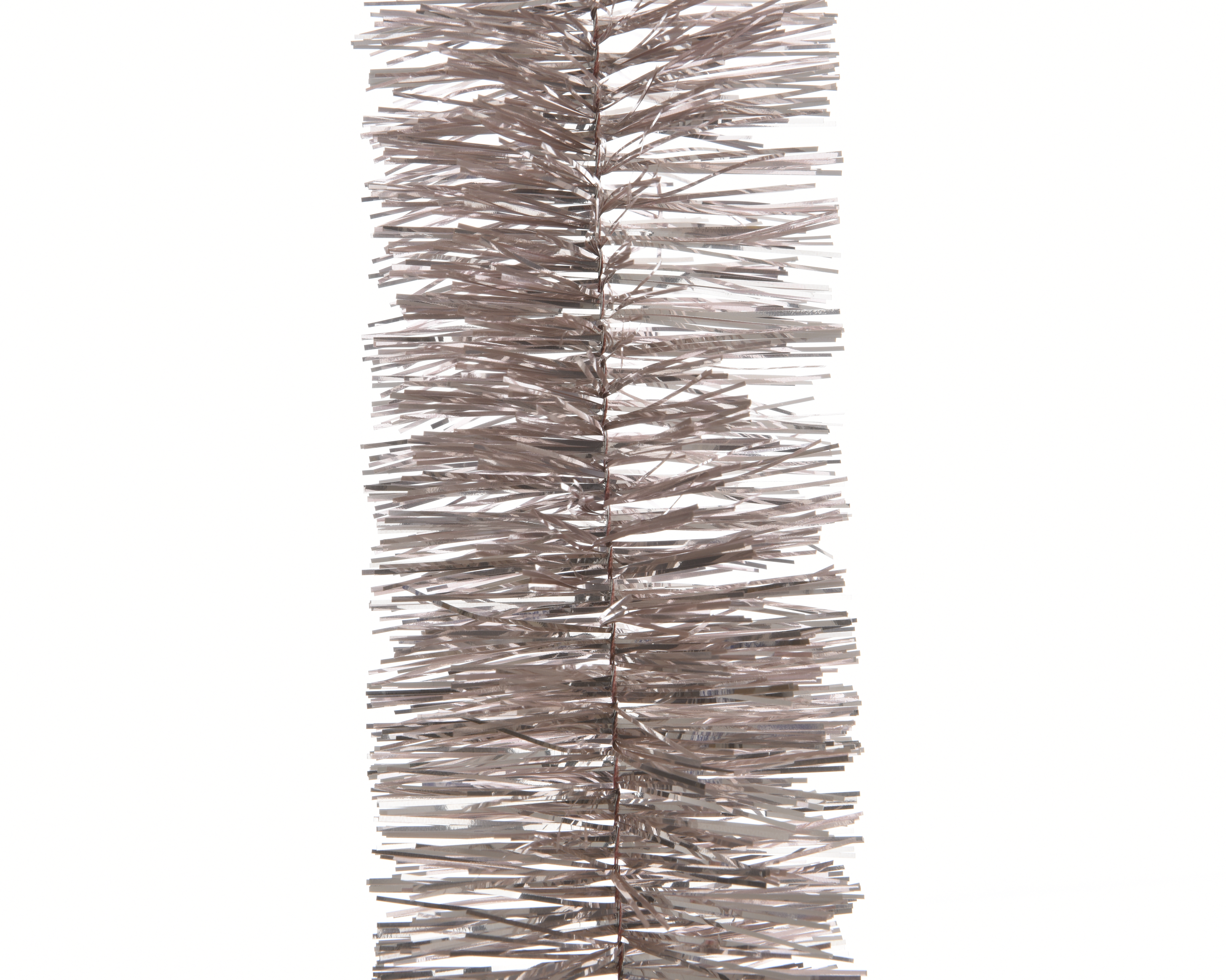 Guirlande Lametta Poederroze 7x270 cm - Glanzend