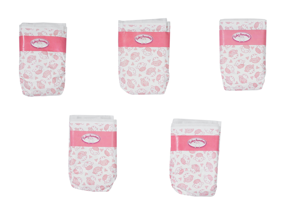 Baby Annabell luiers 5 stuks