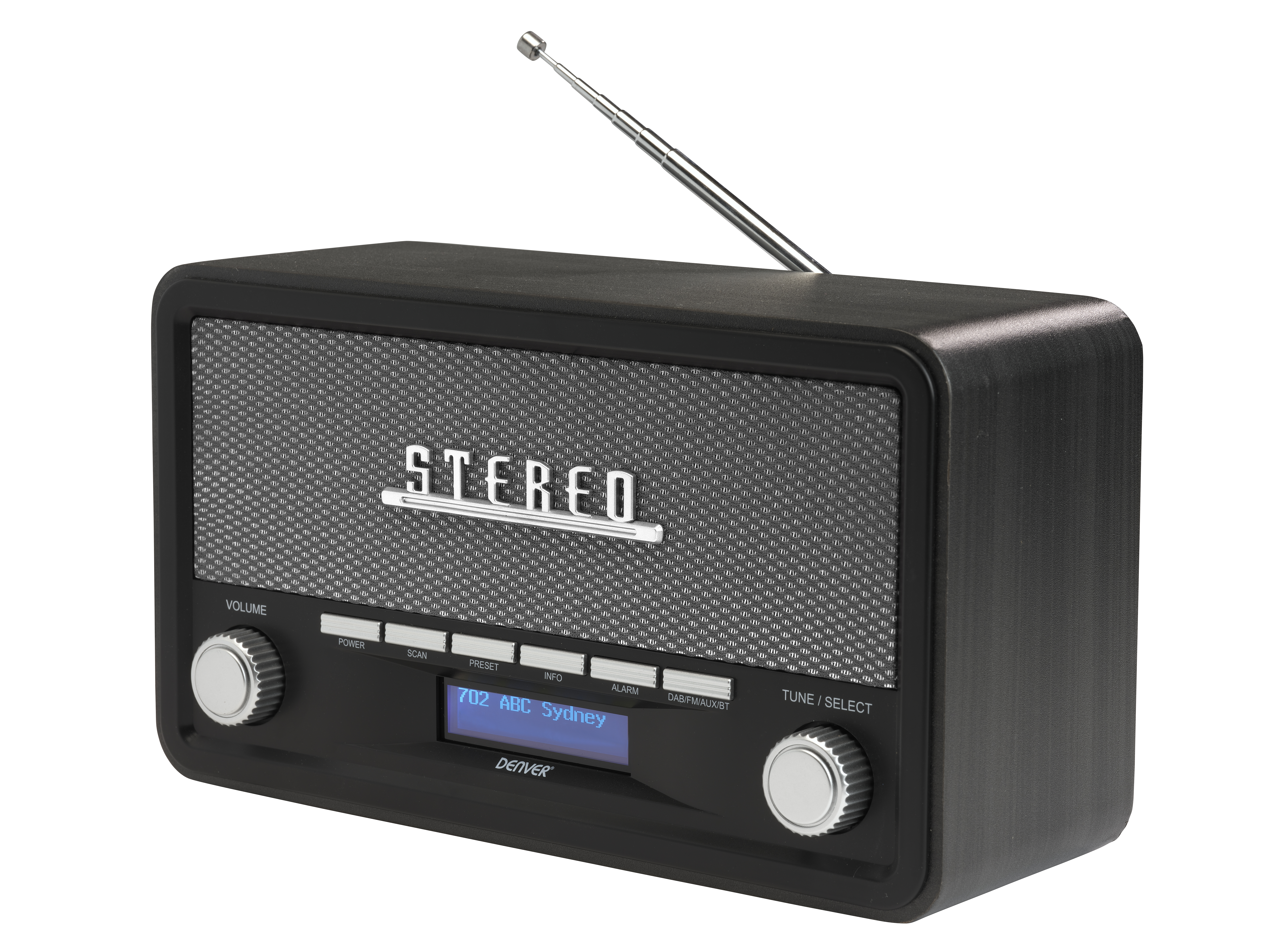 Denver DAB-18 DAB+ Radio met Bluetooth Donkergrijs