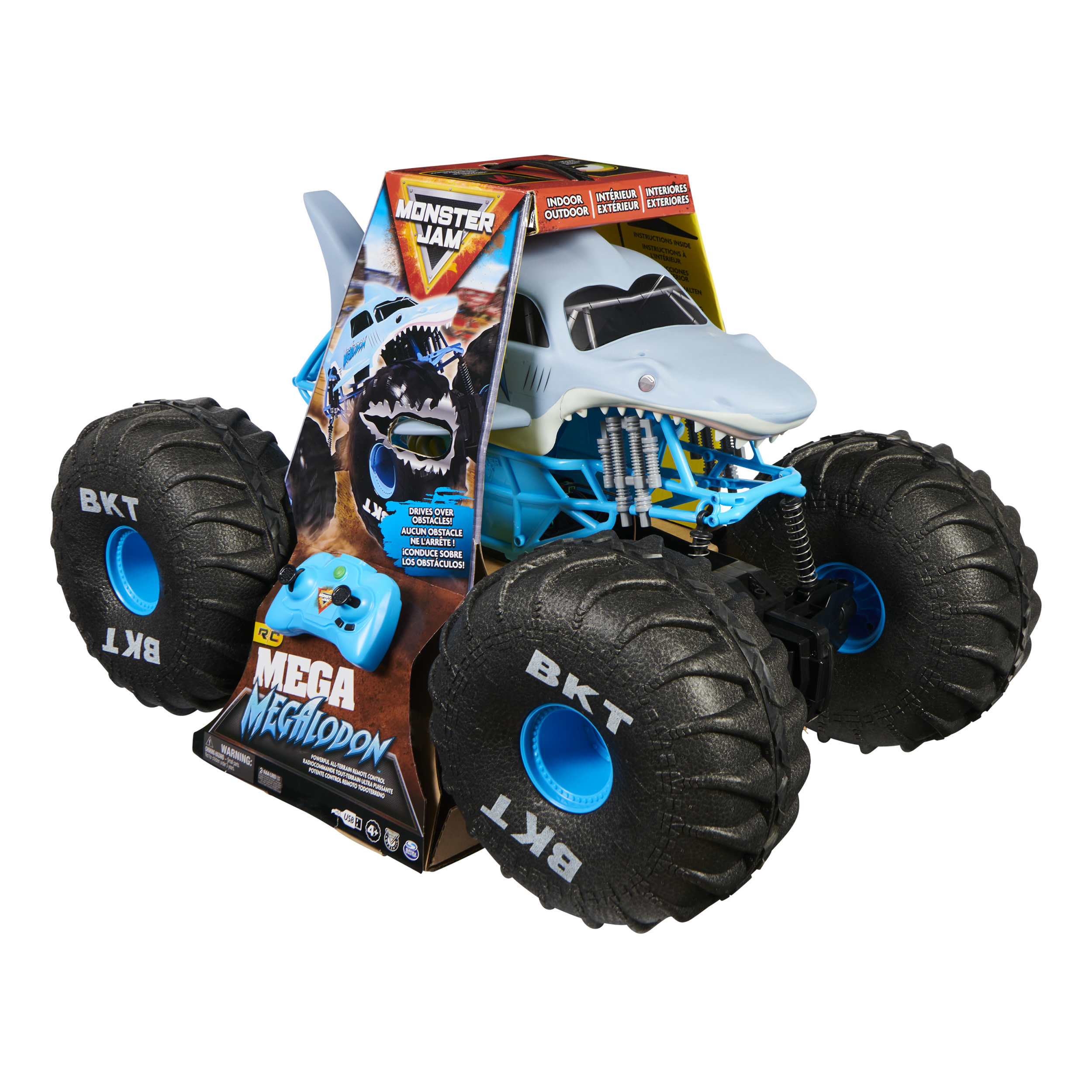 Monster Jam Mega Megalodon RC, 73 cm 1:6, USB oplaadbaar, 2.4 GHz,