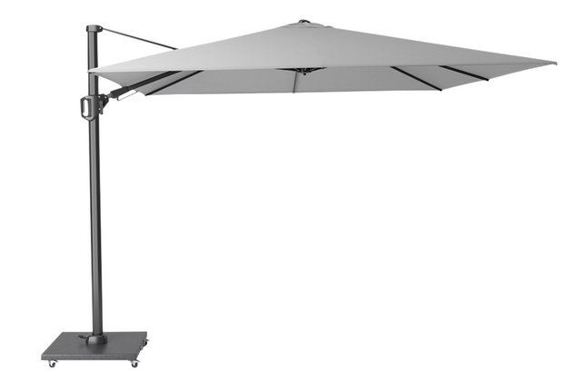 Platinum Hangparasol Challenger T2 3x3m Licht Grijs - exclusief parasolvoet