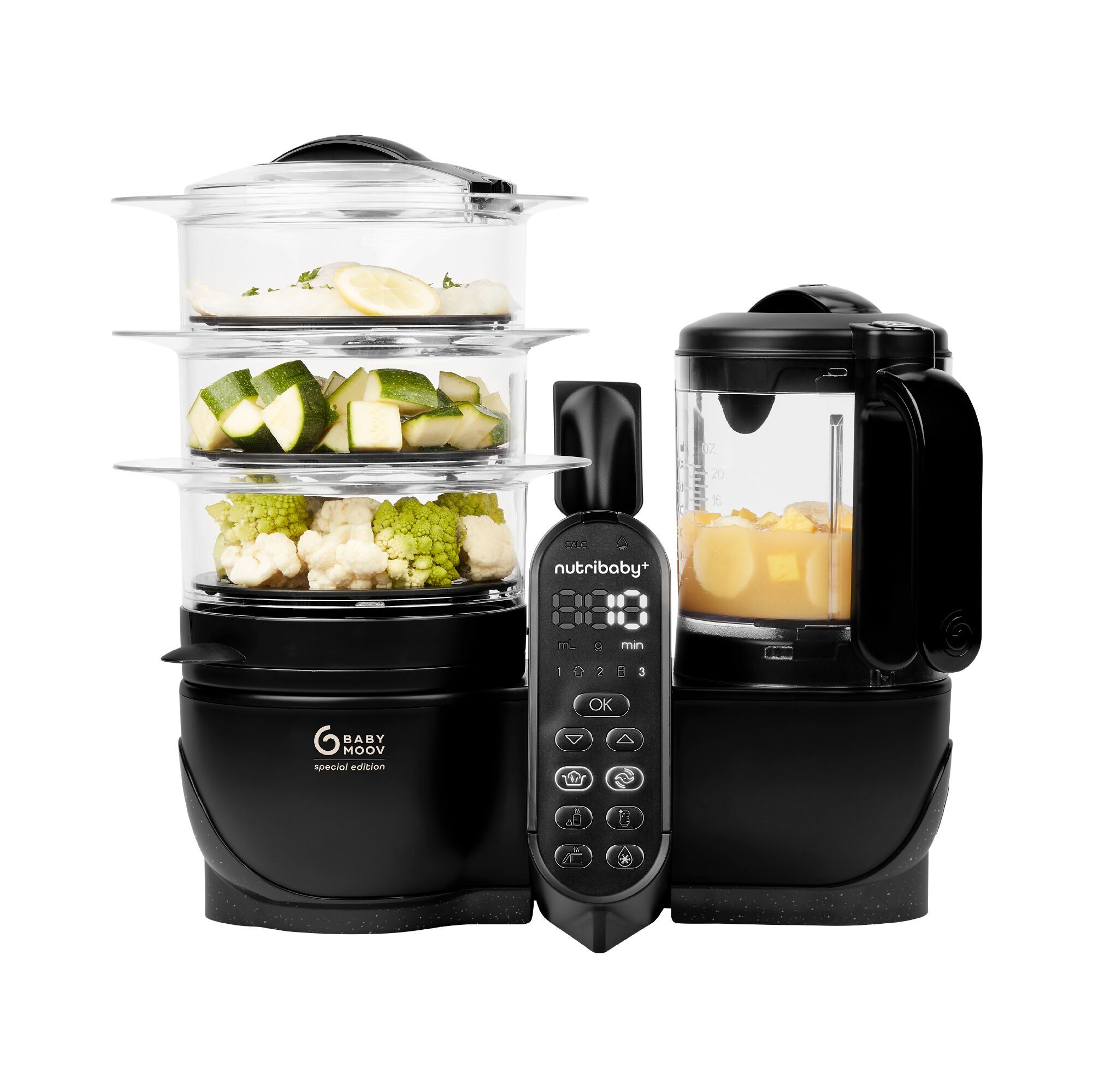 Babymoov Stoomkoker Nutribaby+ XL Mineral Black