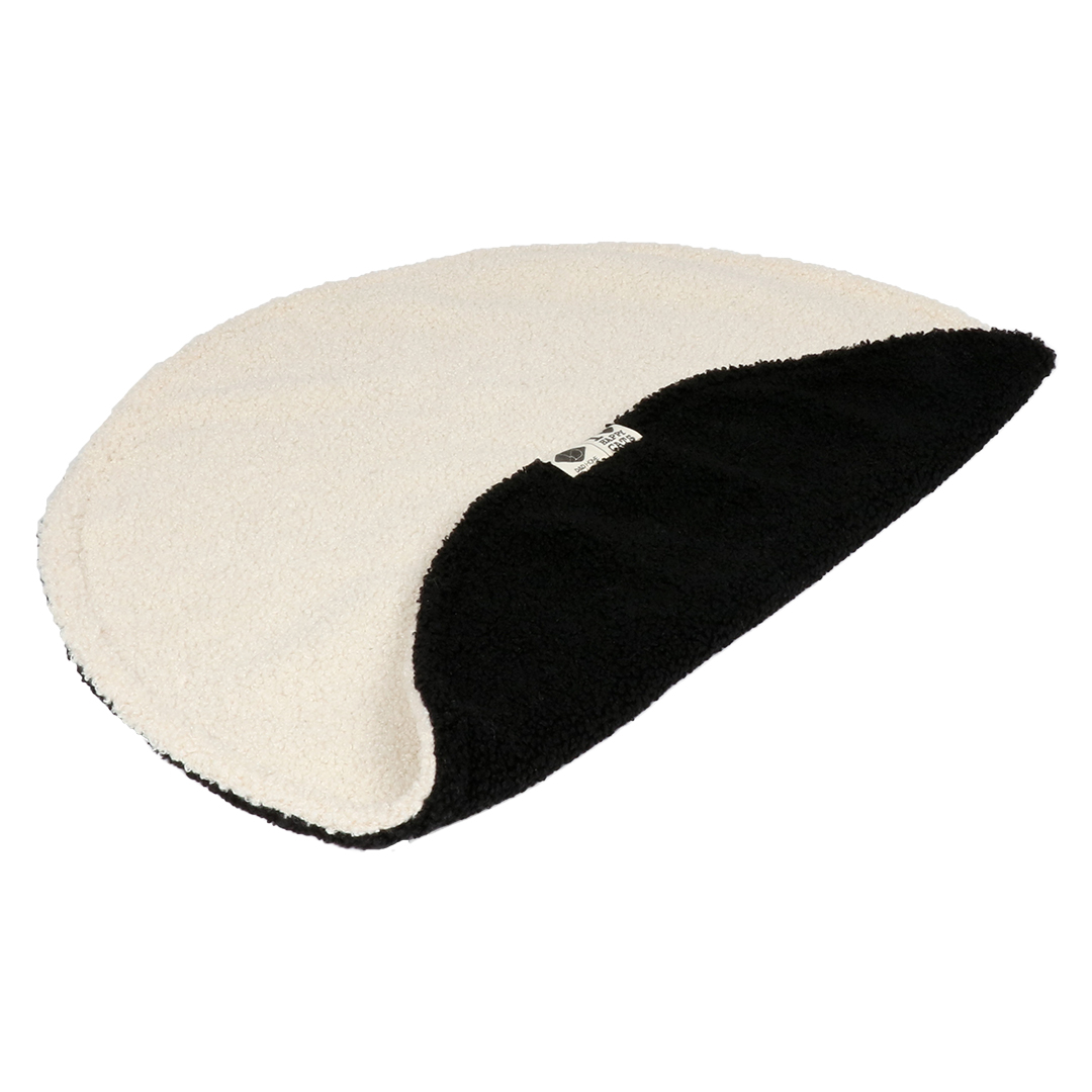 Maeve - Anneleen Bru - Rond Dekentje 50 x 50 x 1 cm - Zwart/Wit