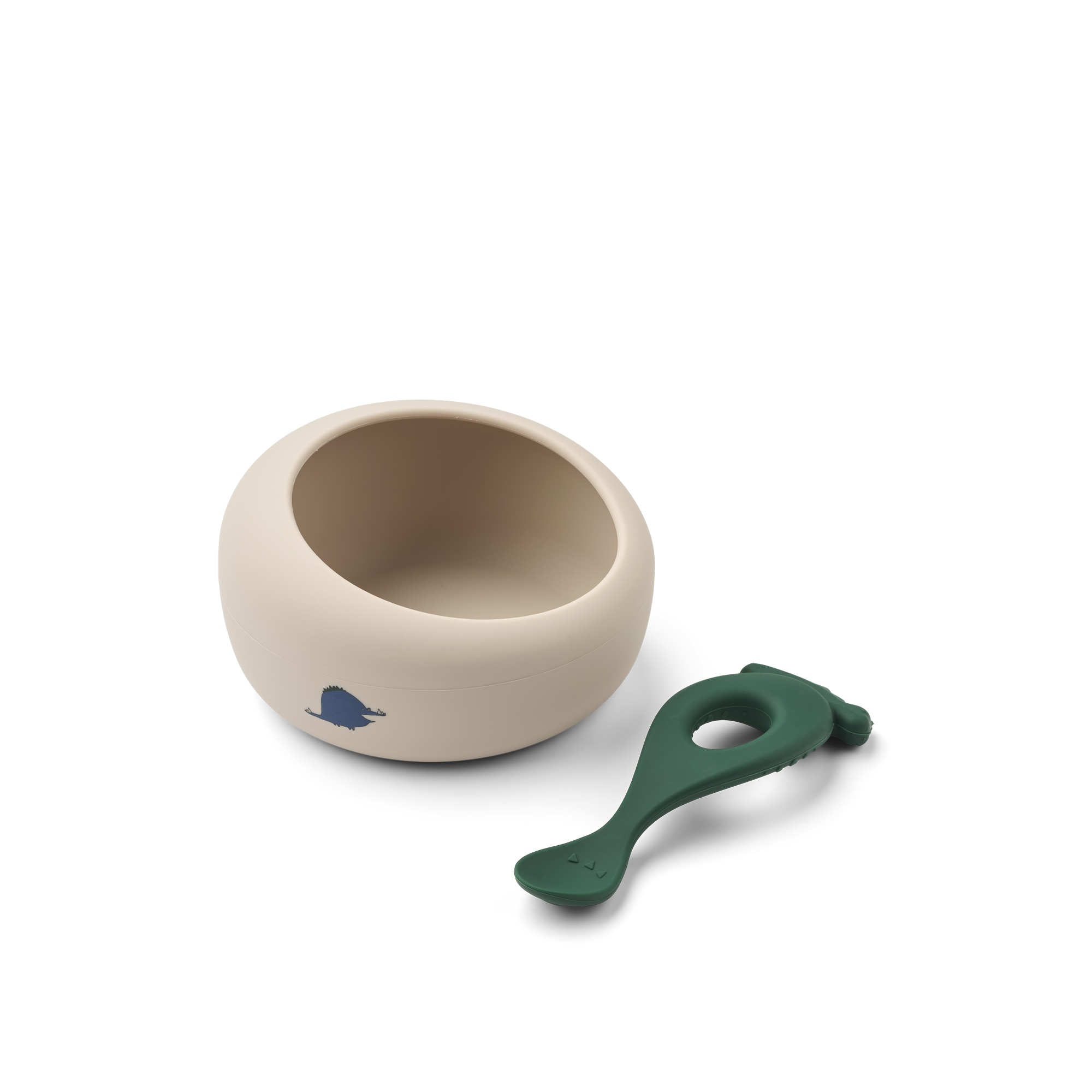 Liewood Bowl-Lepel Sparia Dino Roar-Sandy