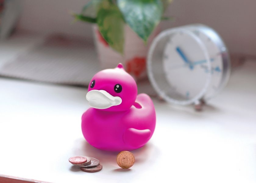 BDuck Spaarpot Fuchsia - 9.5cm