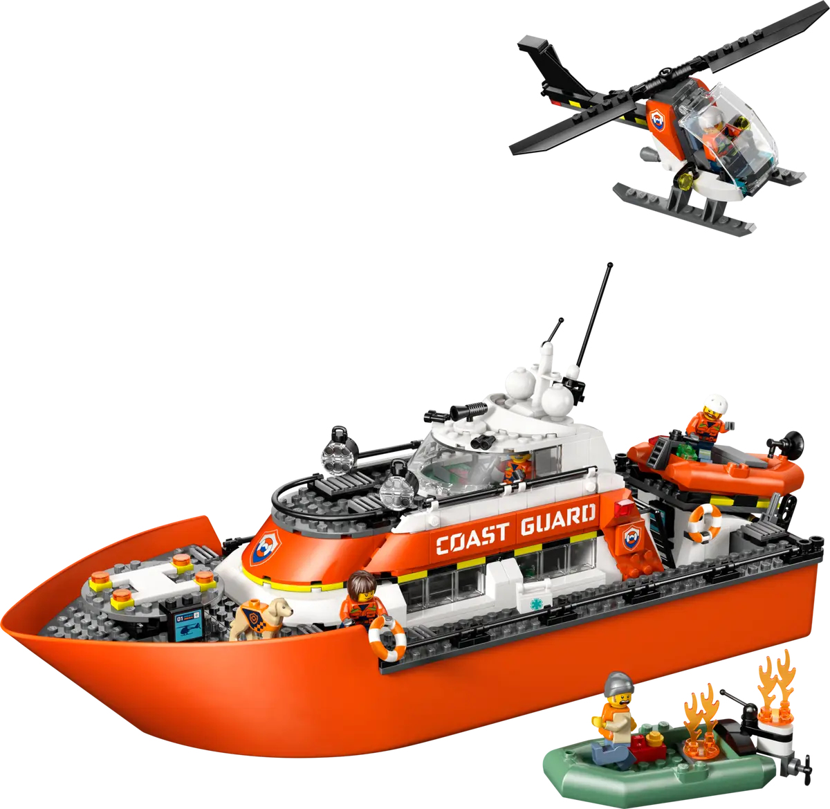Lego City 60504 Kustwacht Reddingsboot met Helikopter 