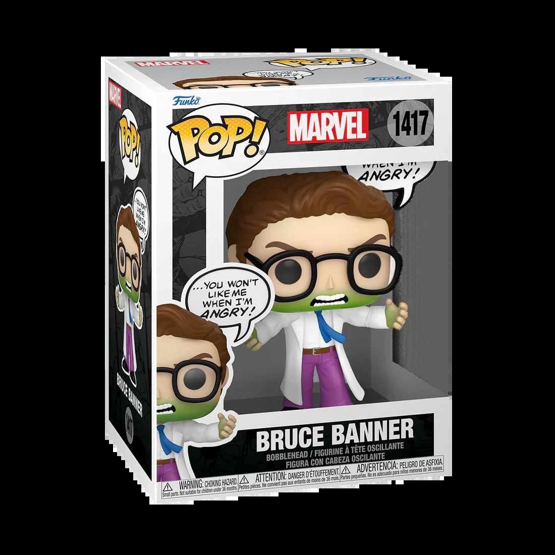 Funko Pop! Movies Marvel - The Hulk: Bruce Banner -> Sayings 1417