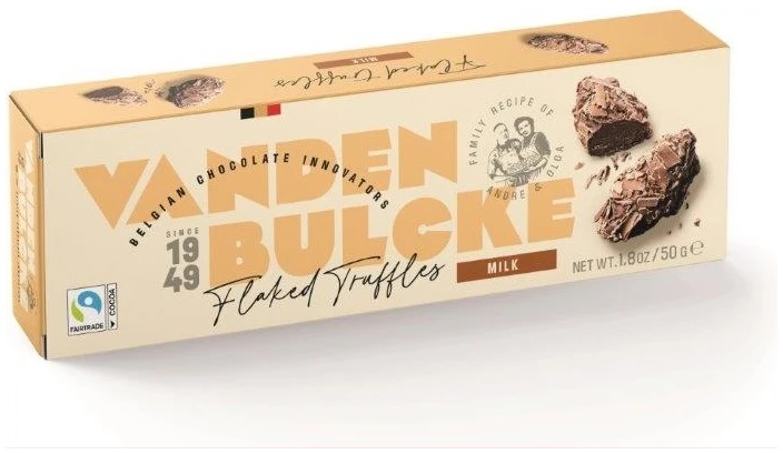 Vandenbulcke Schilfertruffels Melk 50g - Fairtrade