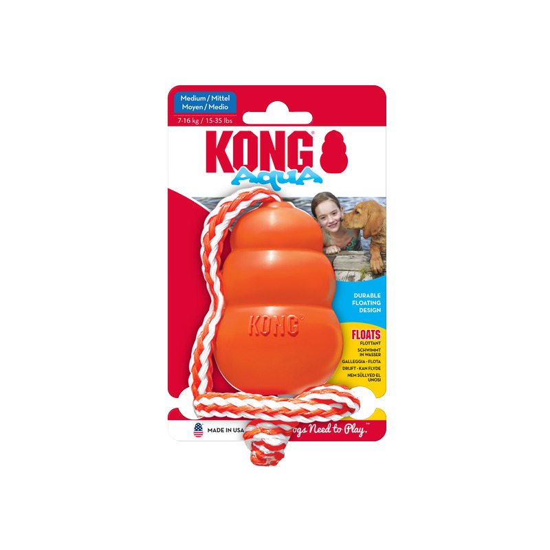 Kong Aqua medium Oranje Hondenspeelgoed - 9x6x6 cm