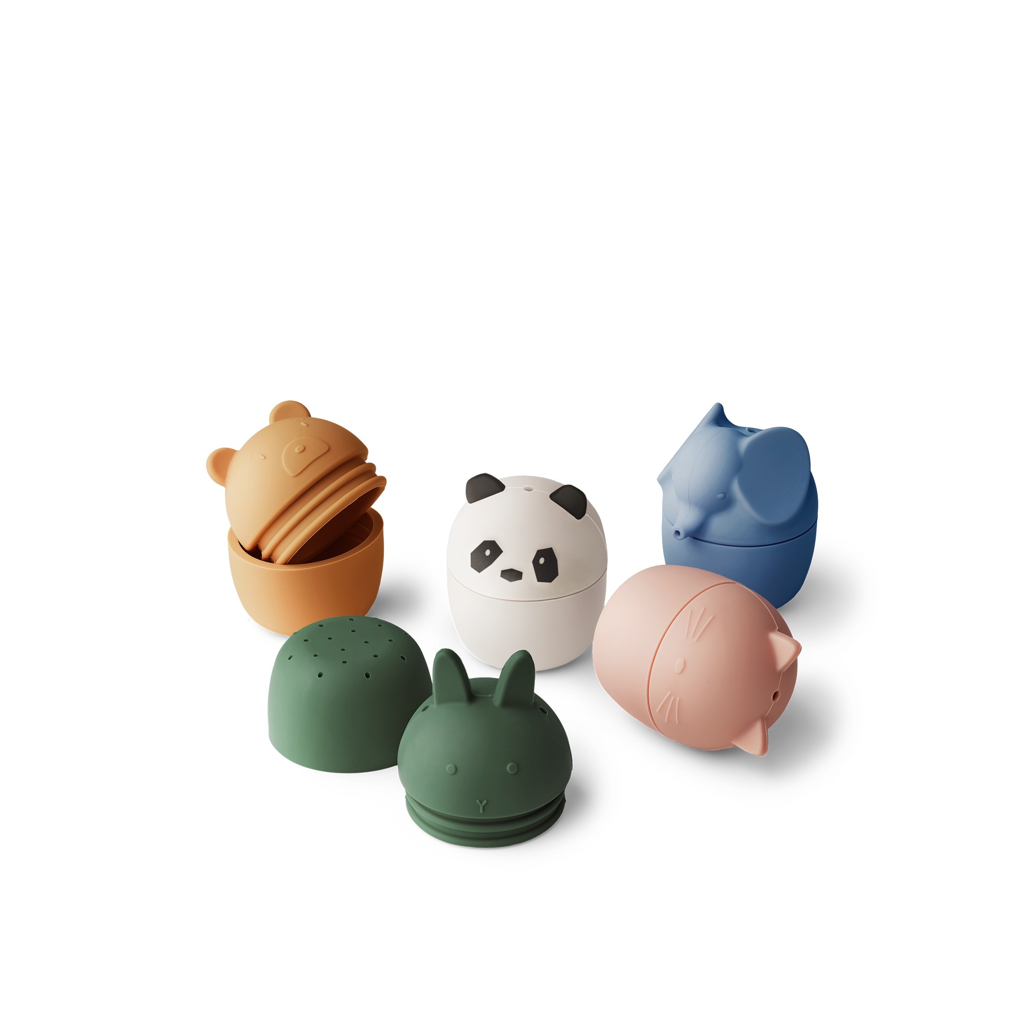 Liewood Badspeeltjes Gaby 5 stuks Creme de la creme multi mix