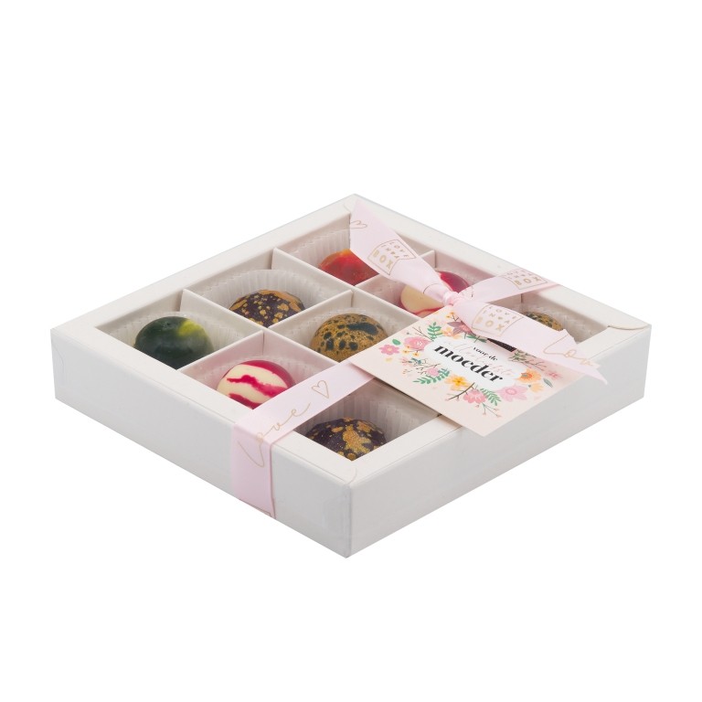 Love in a Box Luxe Chocolade Moederdag Bonbons 9 stuks - 135g