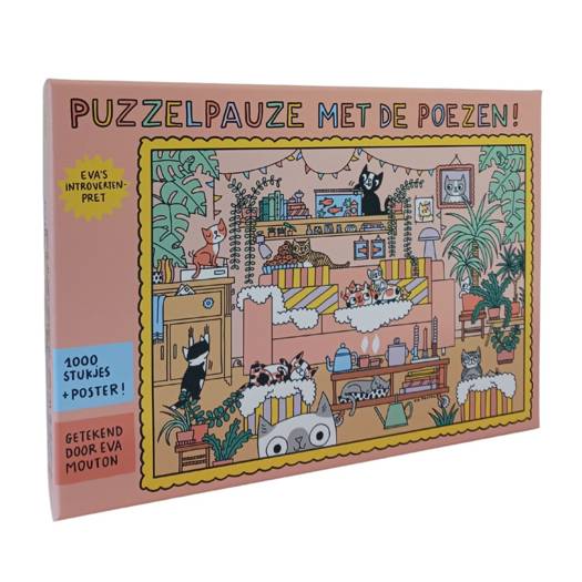 Eva's Introvertenpret: Puzzelpauze met de Poezen