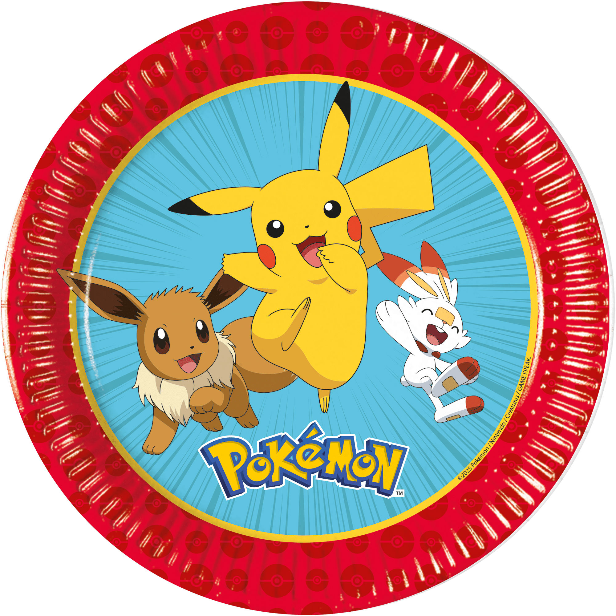 Pokemon Bord Karton 20 cm - 8 stuks