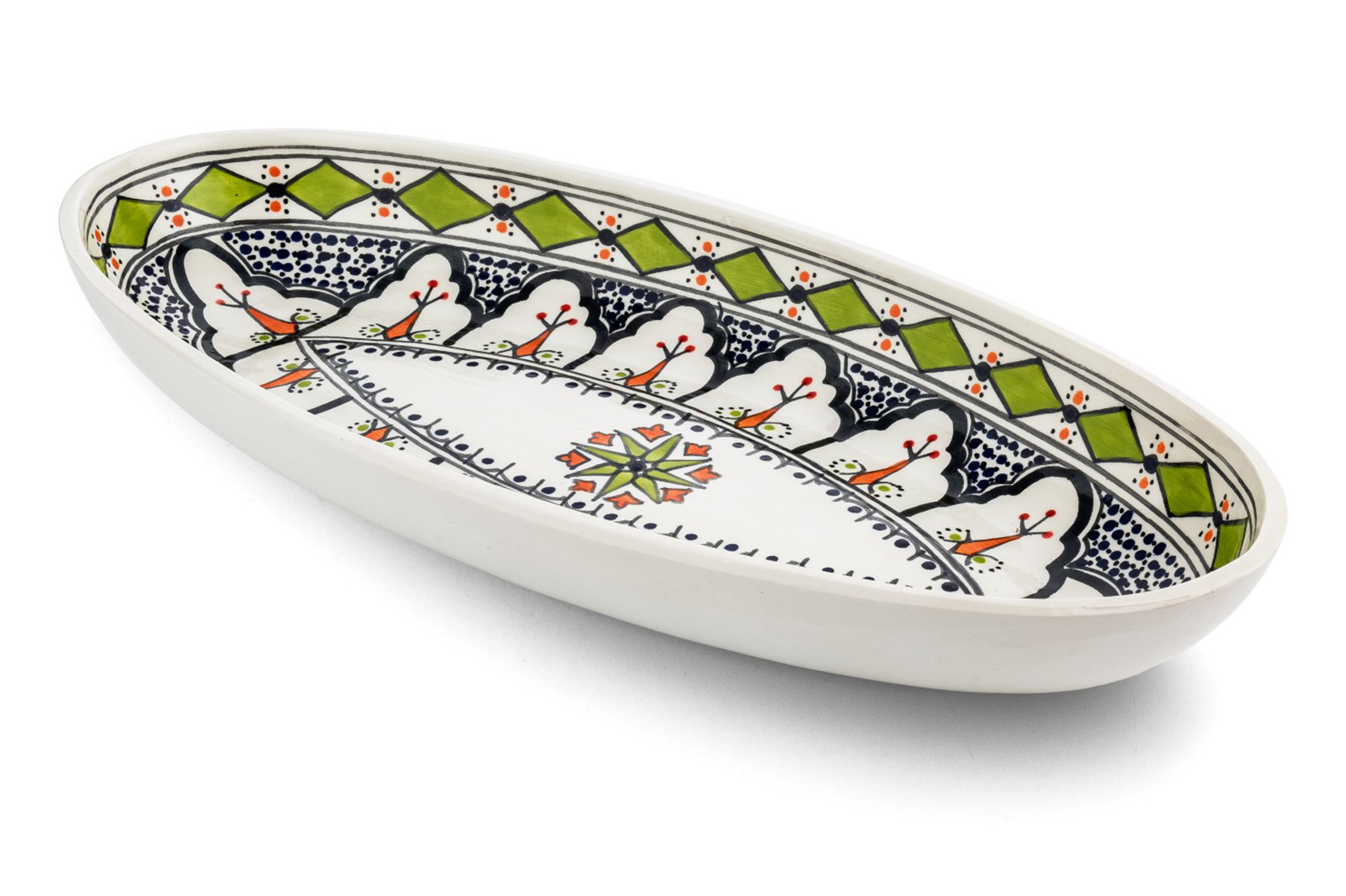 Dishes&Deco Schaal Azis 41x19x5 cm - Ovaal - Aardewerk