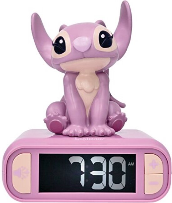Disney Stitch, Angel Digitale Alarmklok met Licht en Geluid Disney Stitch, Angel Digitale Alarmklok met Licht en Geluid