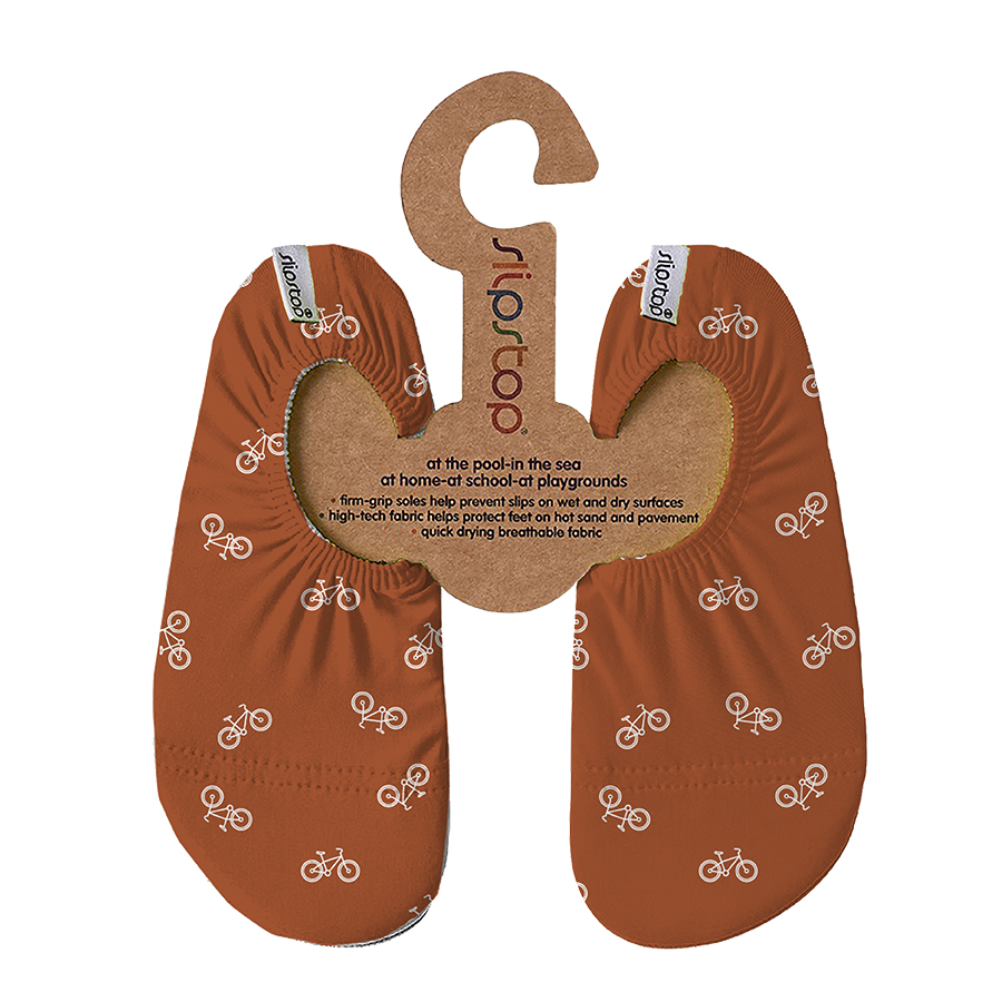 Slipstop Waterschoen Jongens Bicycle Cognac - maat 24-26