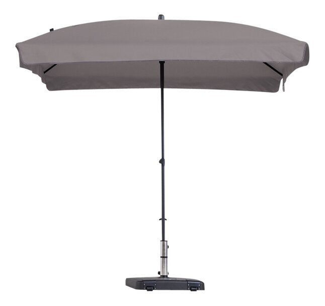Madison Parasol Alu Patmos 210x140 cm Rechthoek met Flappen Taupe