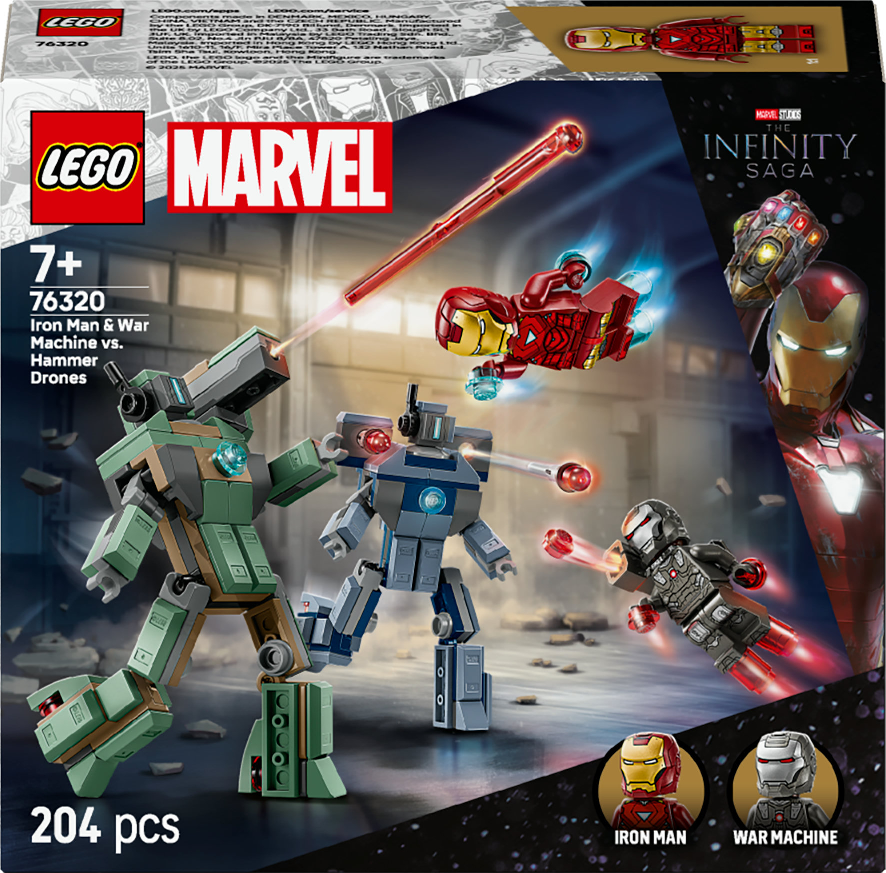 Lego Super Heroes 76320 Iron man en War Machine vs. Hammer Drones