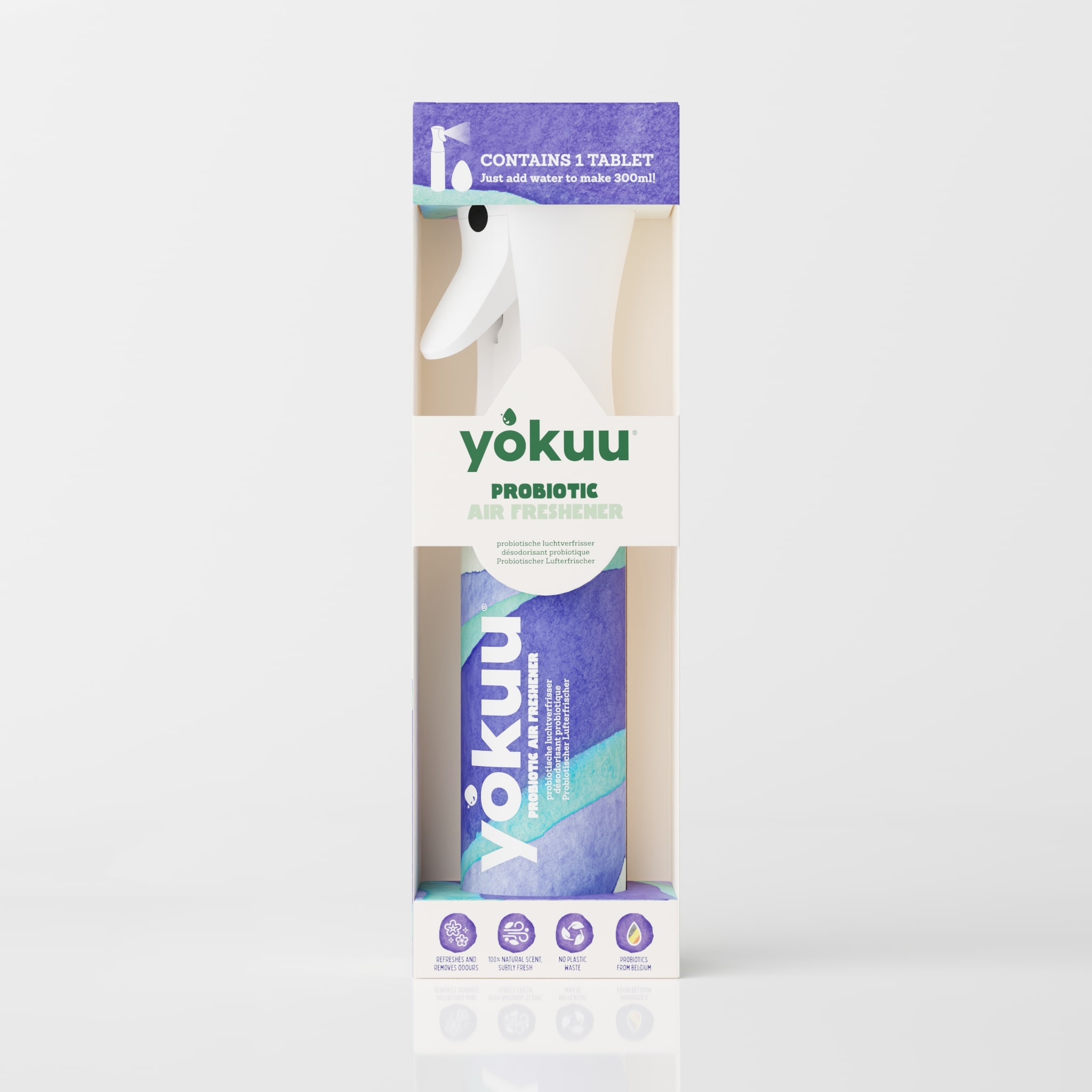 Yokuu Luchtverfrisser Starter Kit Lavendel & Rozemarijn - 1x Spray Hervulbaar en 1x Tablet voor 300ml - Probiotisch