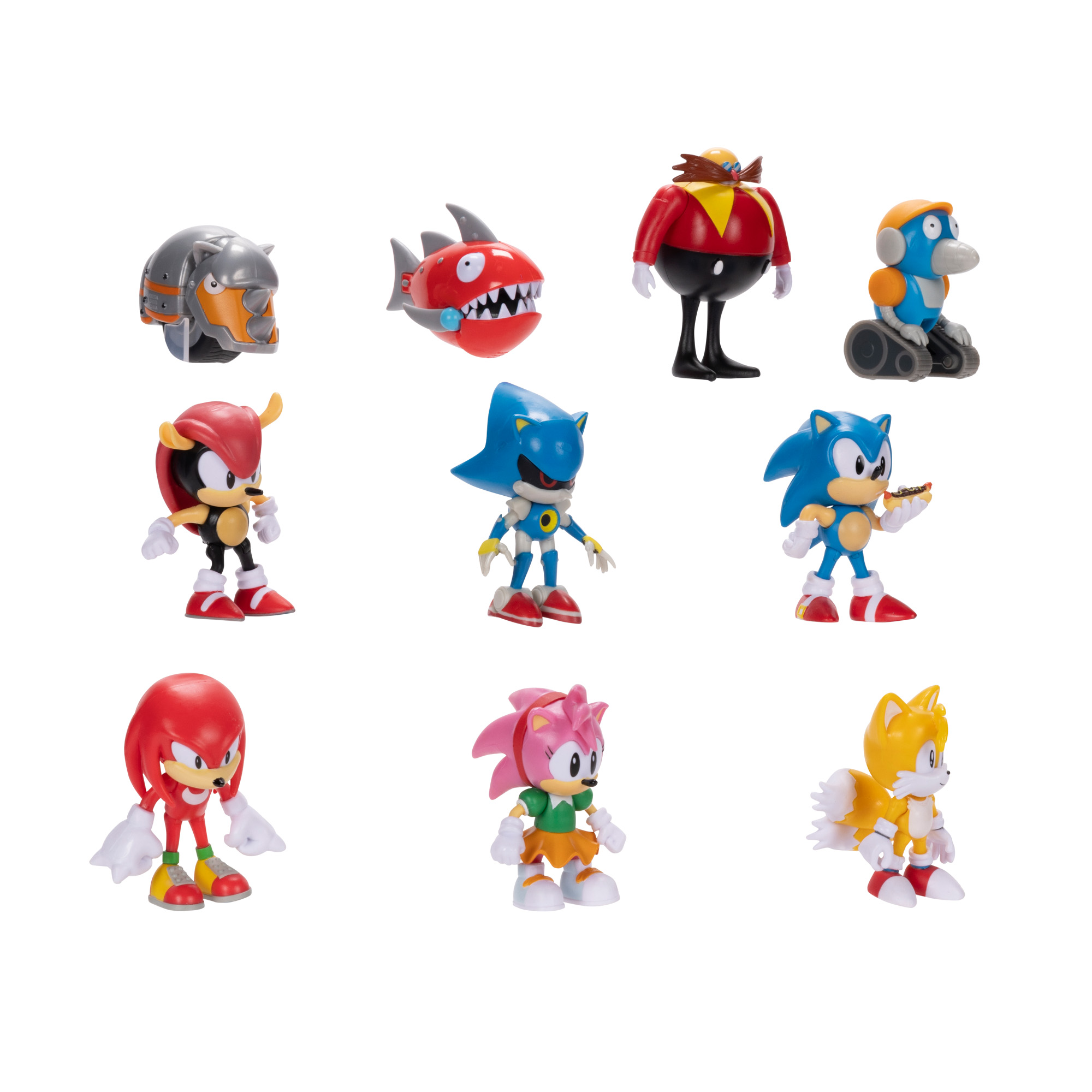 Sonic the Hedgehog Pack met 10 Figuren van 6 Cm, de familie