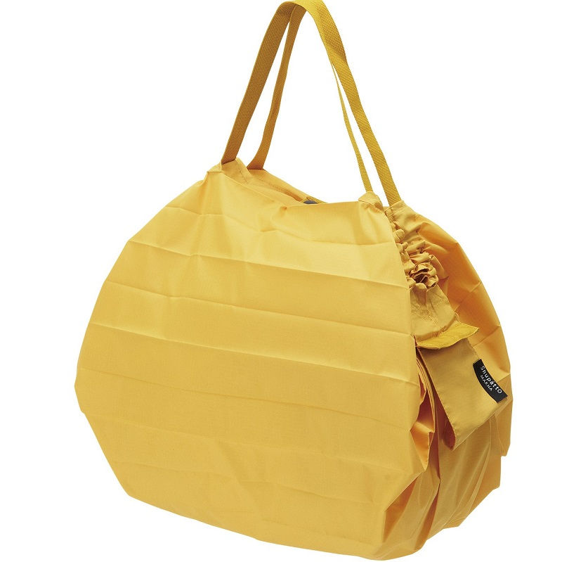 Shupatto One-Pull Shopper Basic  M 15l Karashi (Mustard) 30x35 cm - Opvouwbaar