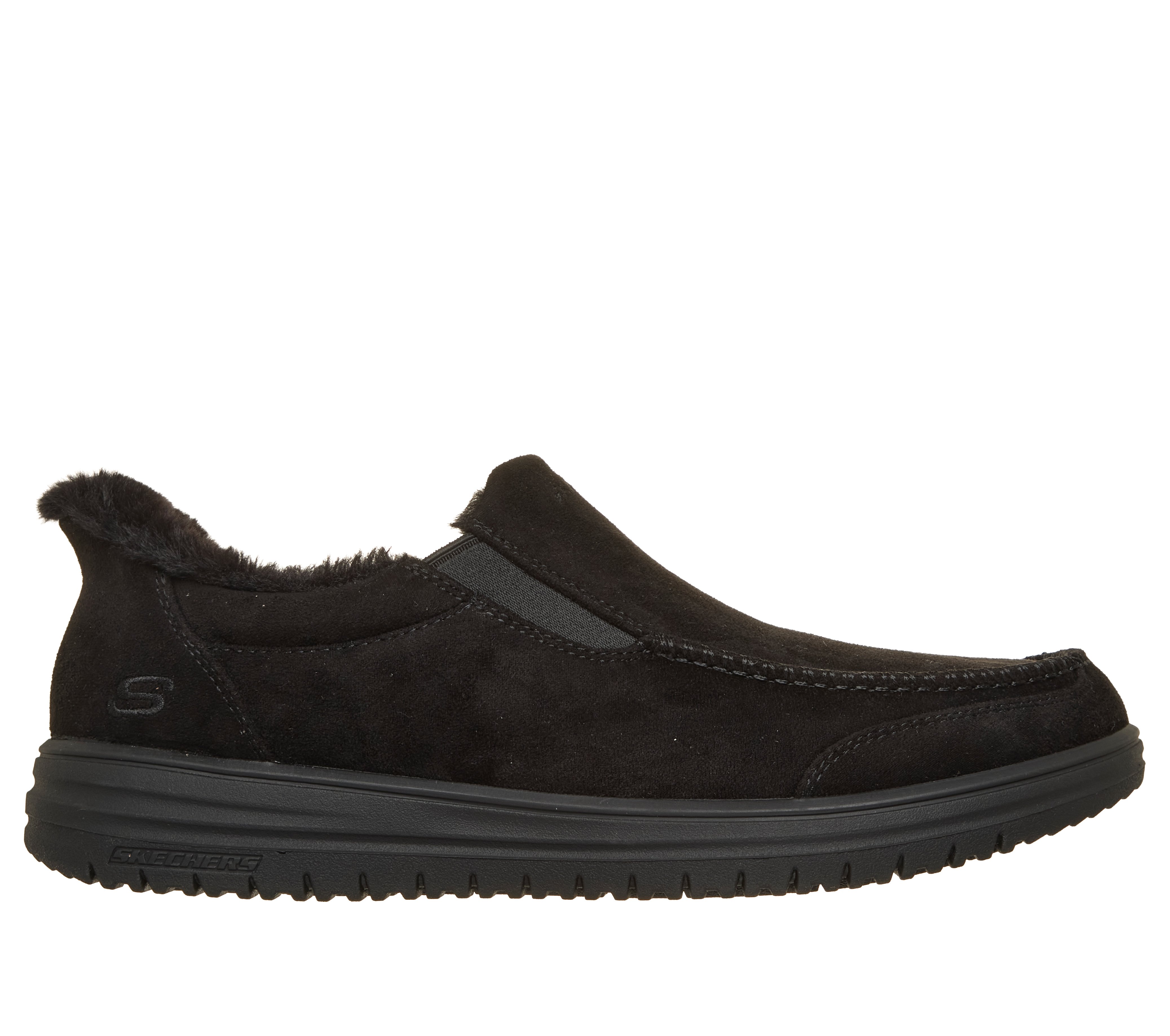 Skechers Pantoffel Heren Murette Suede Slip In Black - maat 45