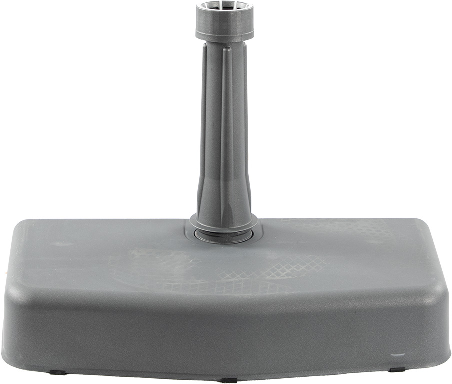 Parasolvoet Half Antraciet 20kg 50x25x9 cm voor Mast tot 37 mm