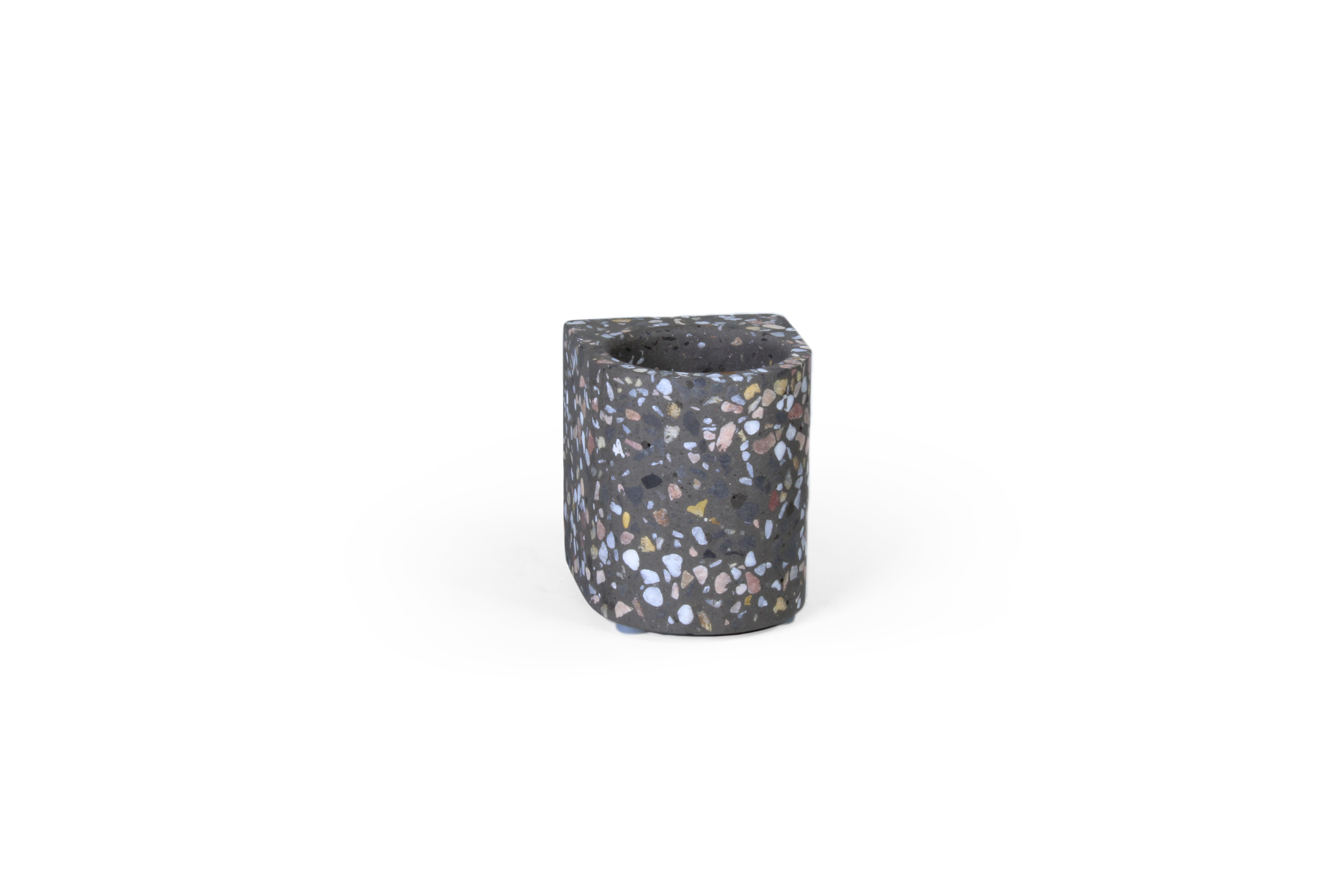 Fifty Theelichthouder T-Light 5.4x5.8x6 cm - Terrazzo Dark