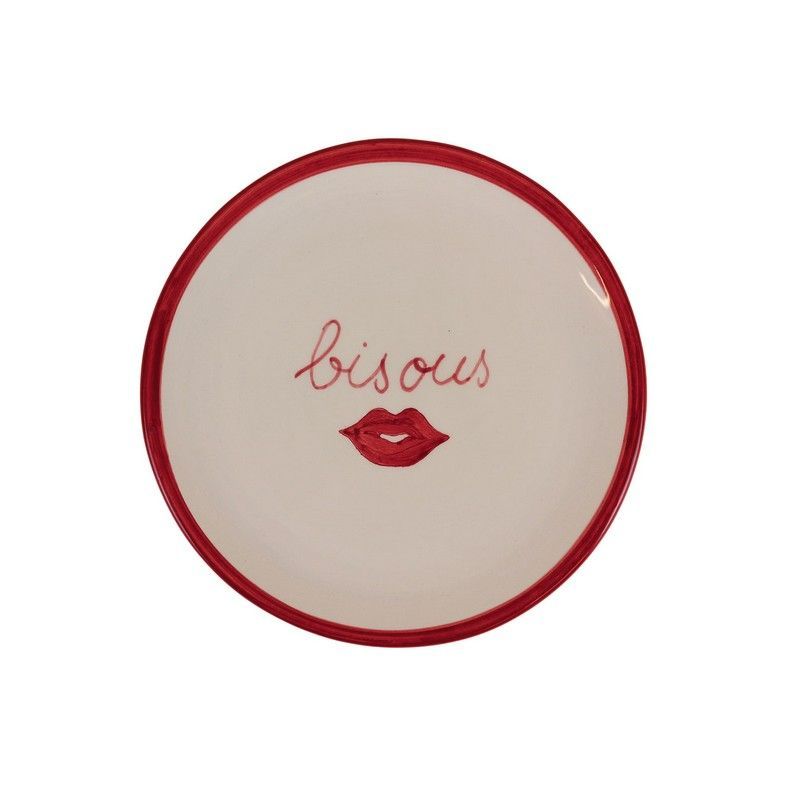 Atelier Pistache Bord Patisserie Paris Bisous 22cm - Keramiek