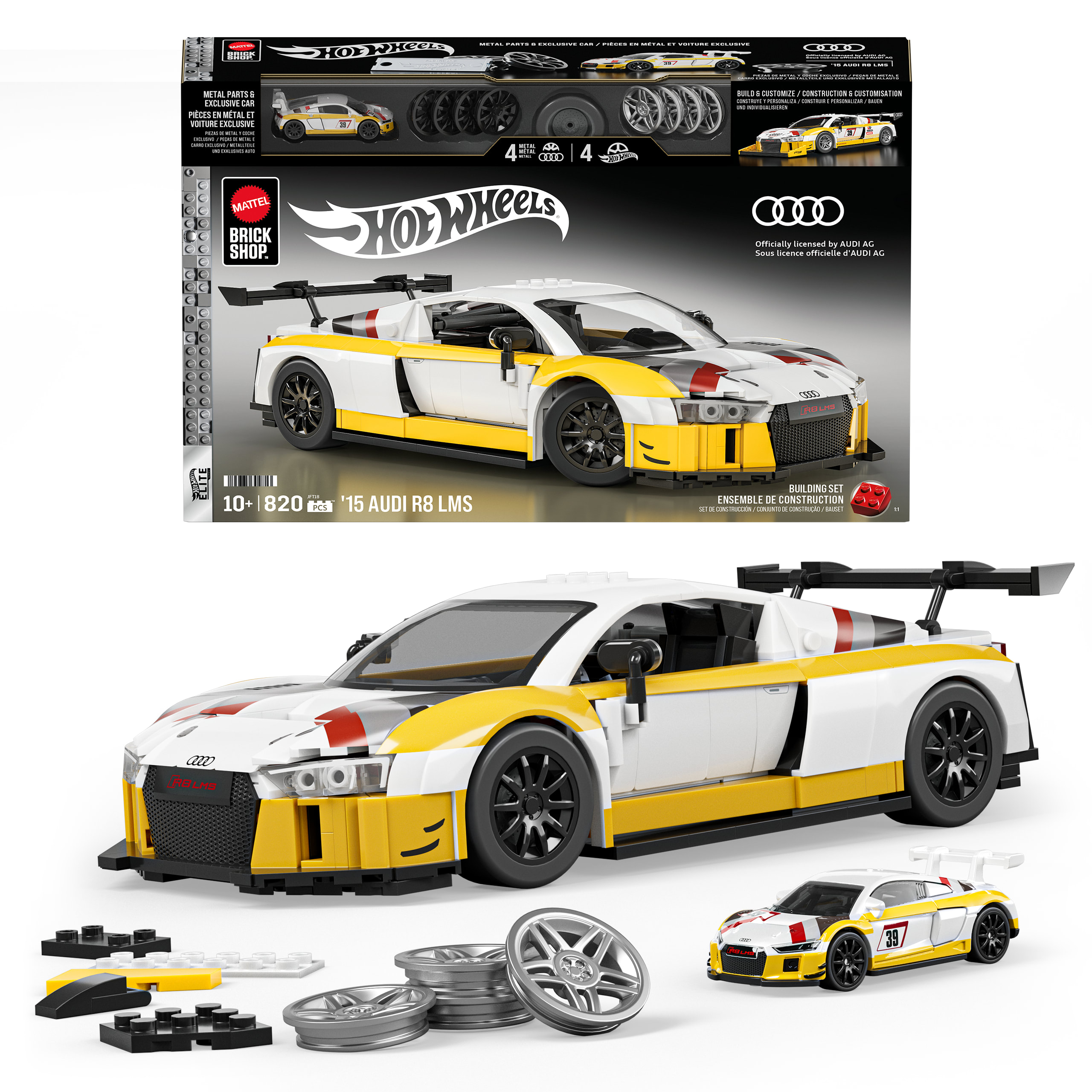 Mattel Brick Shop Hot Wheels Audi R8 LMS