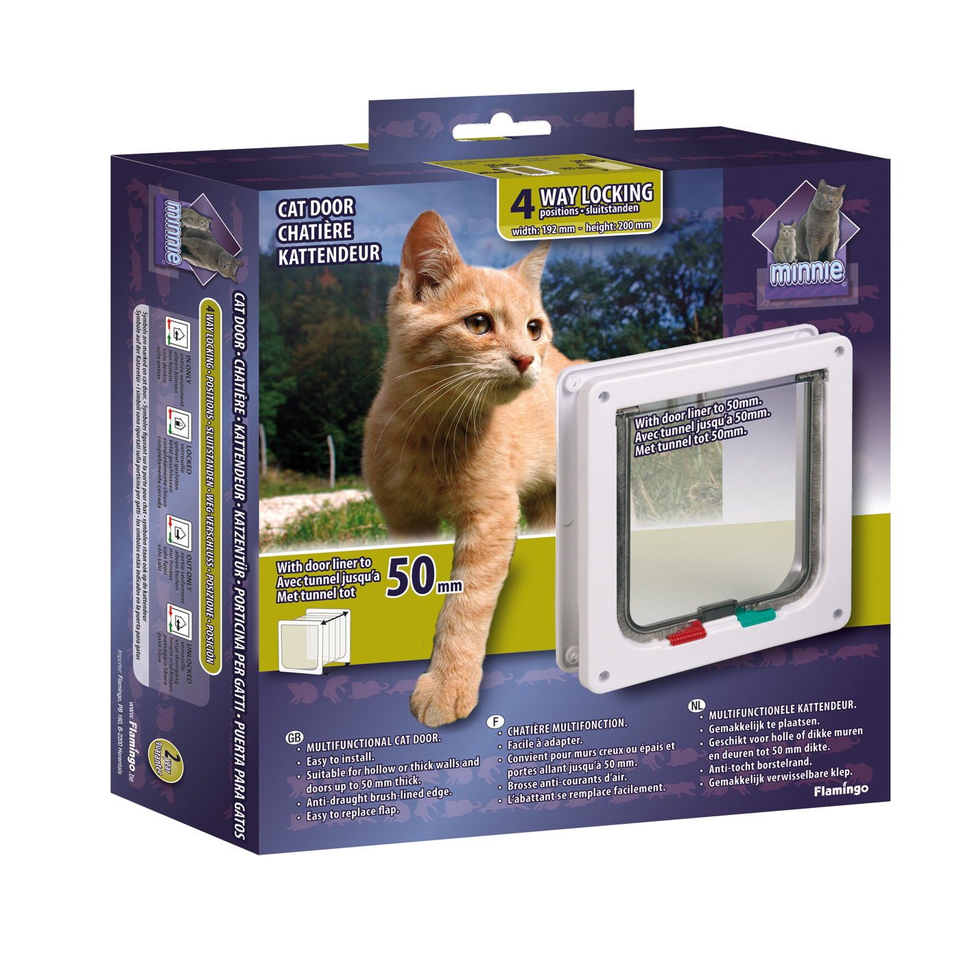 Flamingo Poezendeur 4 - Way Wit - Muur