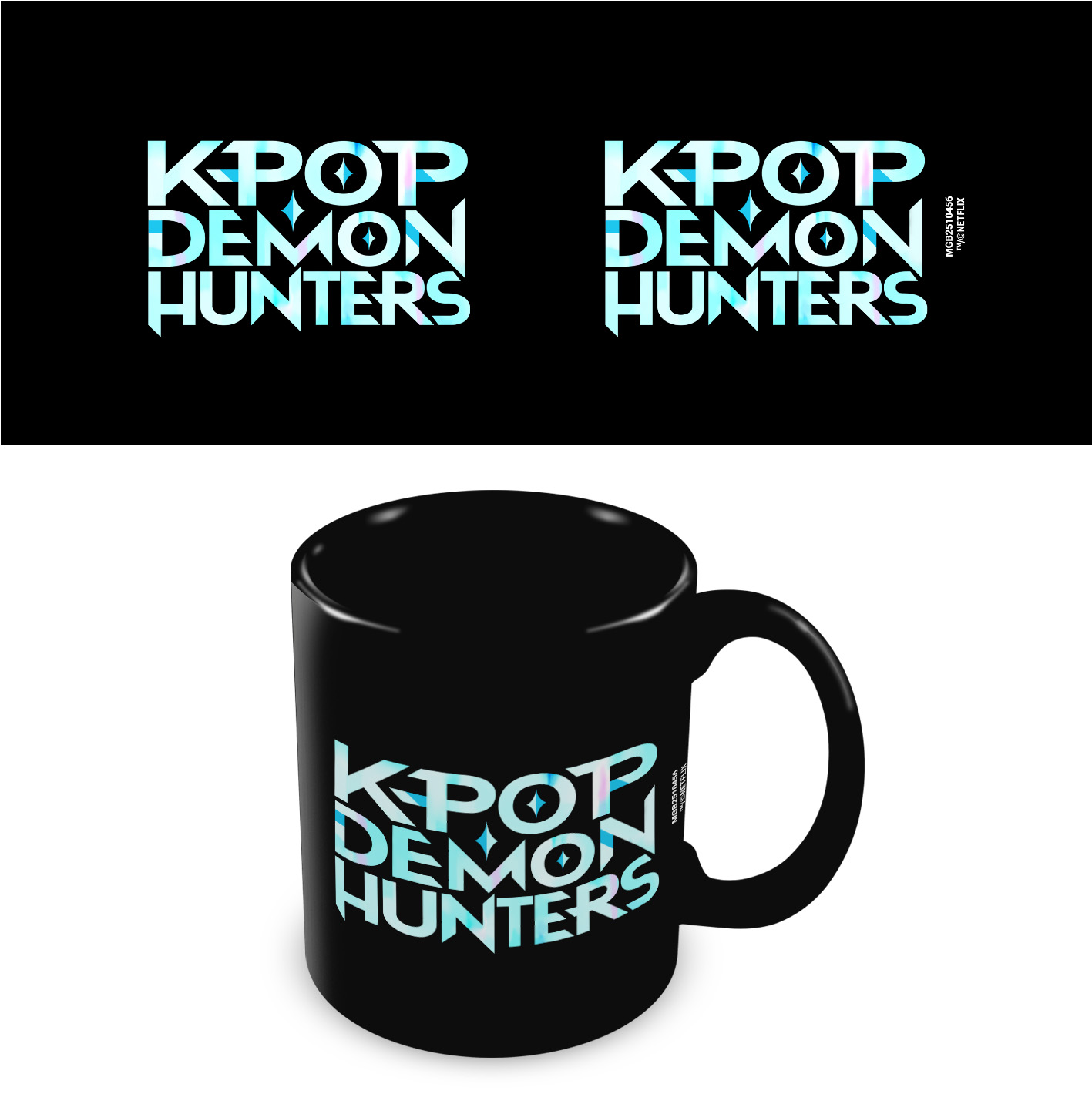 KPop Demon Hunters Mok Logo Zwart 320 ml