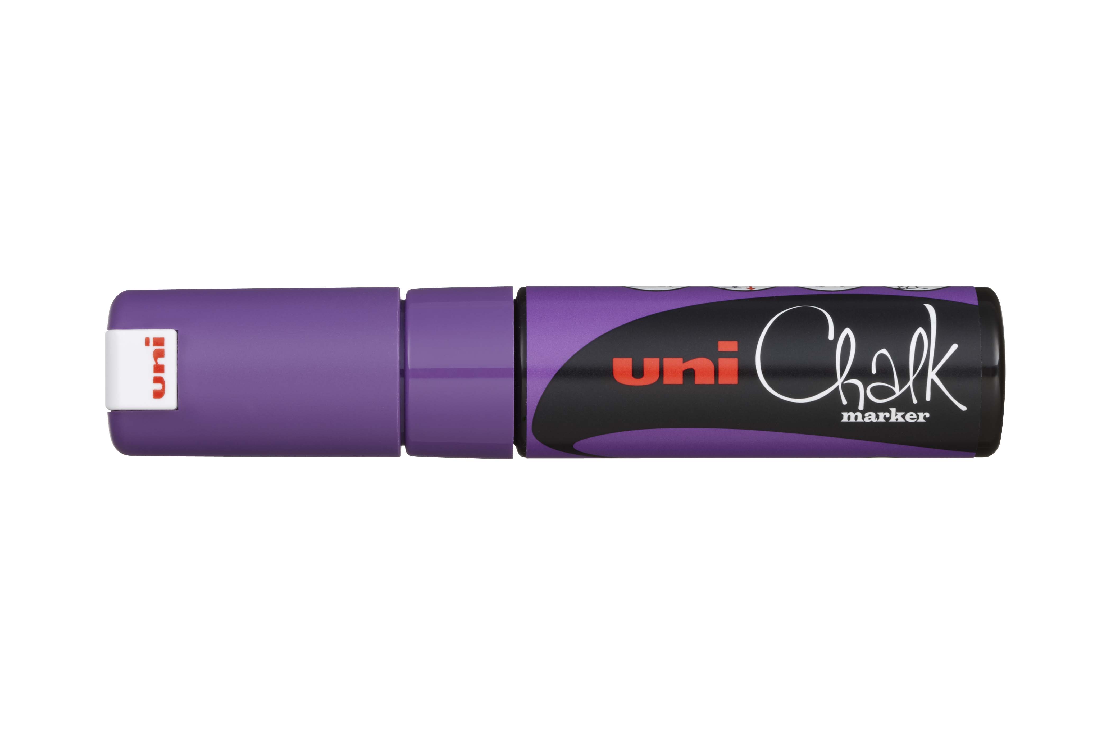 Krijtmarker 8 mm Schuine Punt Chalk Marker by Uni - Paars