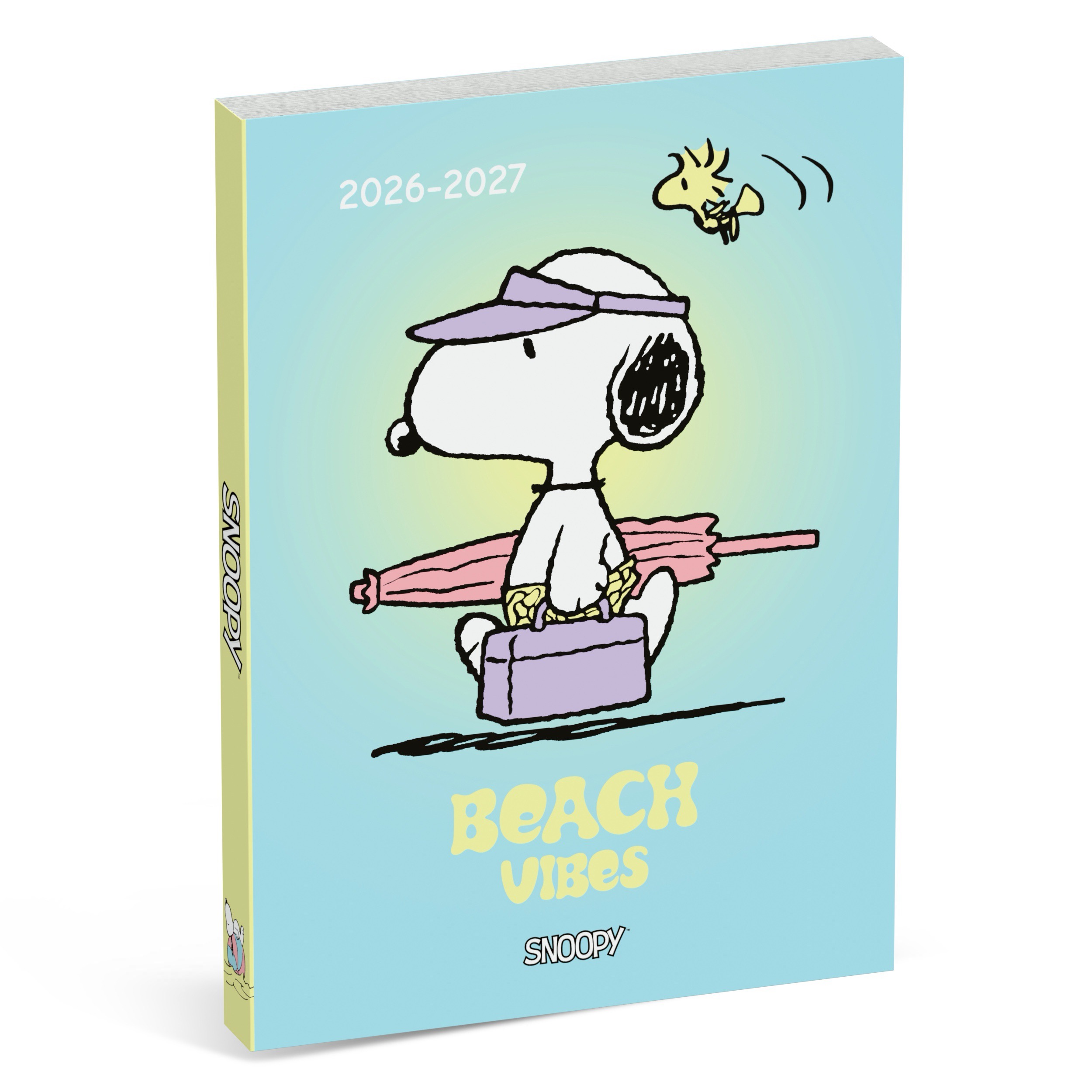 Snoopy Schoolagenda 2026-27 Internationaal 1dag/pag Blauw 12.5x17.5 cm