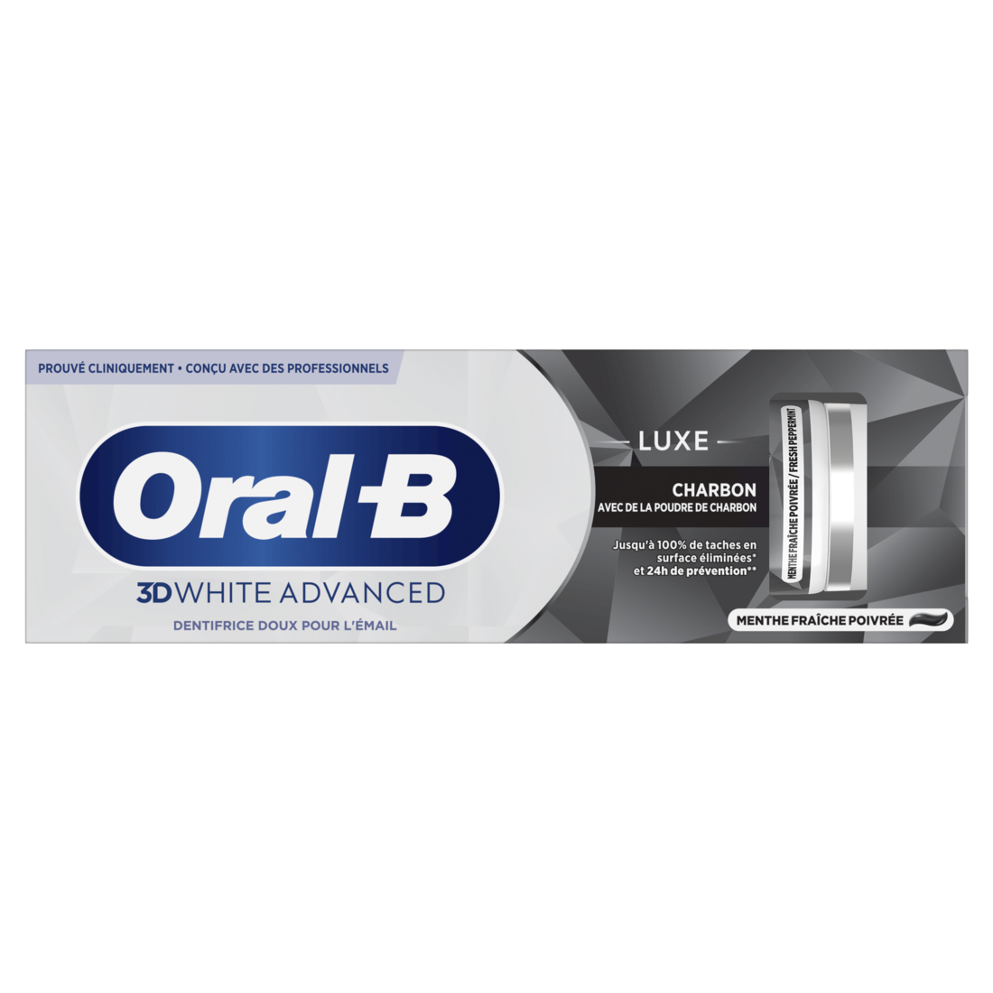 Oral-B Tandpasta 3DW charcoal 75 ml