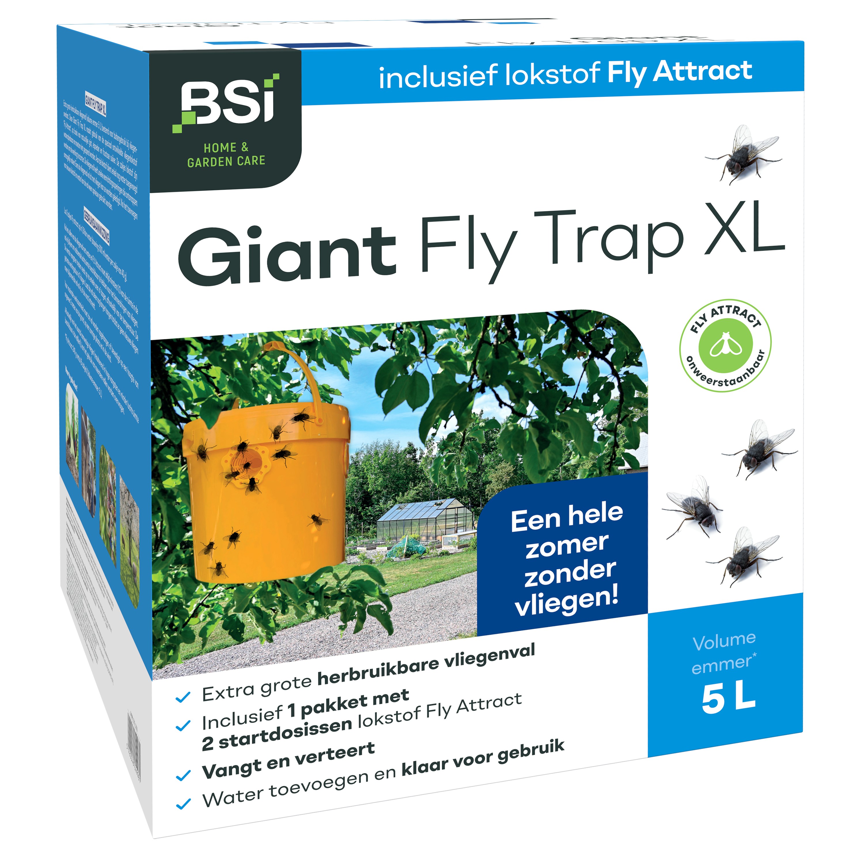 BSI Giant Flytrap met Lokstof Vliegenval vangt tot 250000 Vliegen
